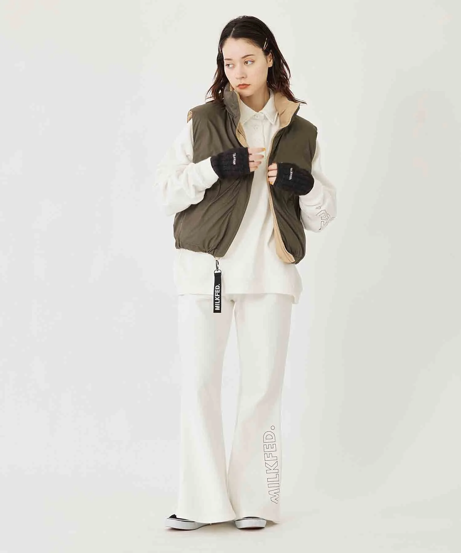 HALF BUTTON SWEATSHIRT MILKFED. - Image 17