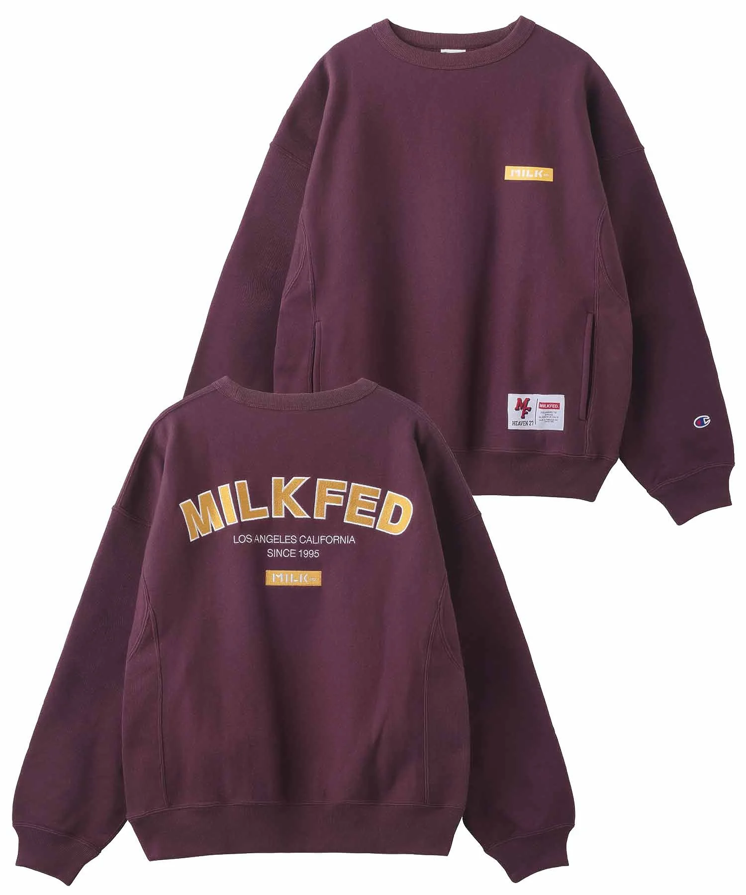 MILKFED.ⅹCHAMPION SWEAT TOP - Image 2