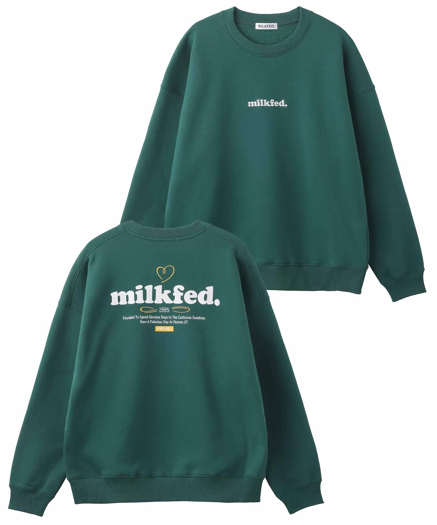 COOPER HEART LOGO SWEAT TOP MILKFED. - Image 3