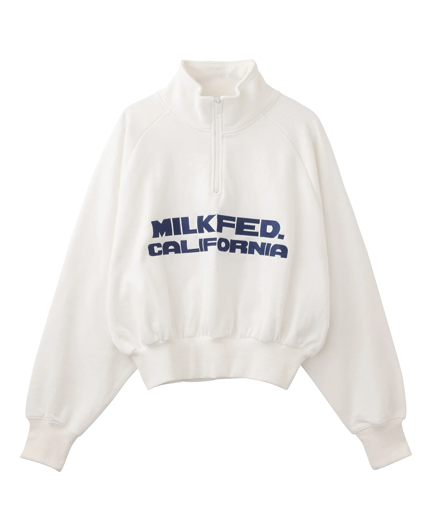 STAND COLLAR HALF ZIP SWEATSHIRT MILKFED. - Image 18