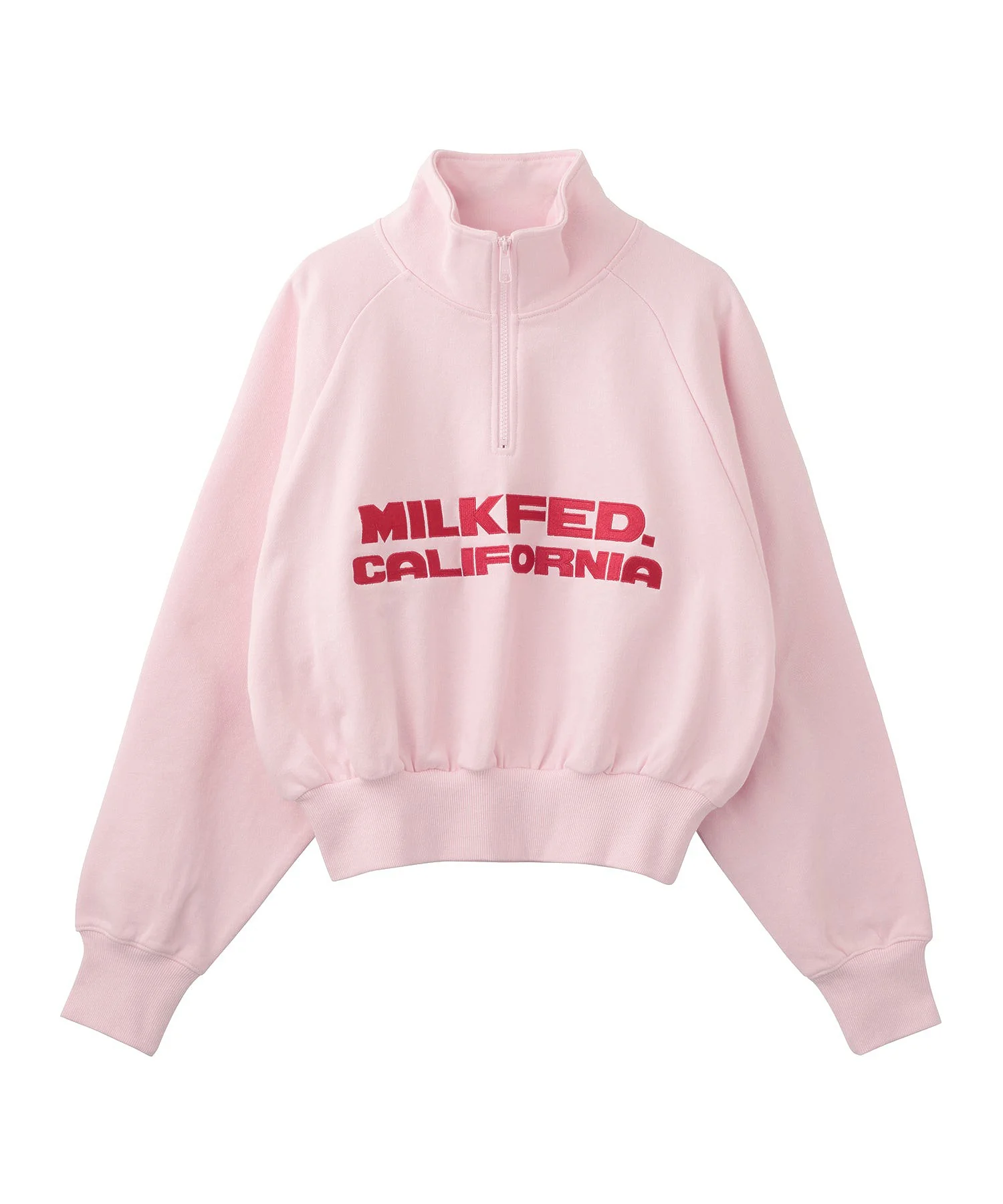 STAND COLLAR HALF ZIP SWEATSHIRT MILKFED. - Image 19
