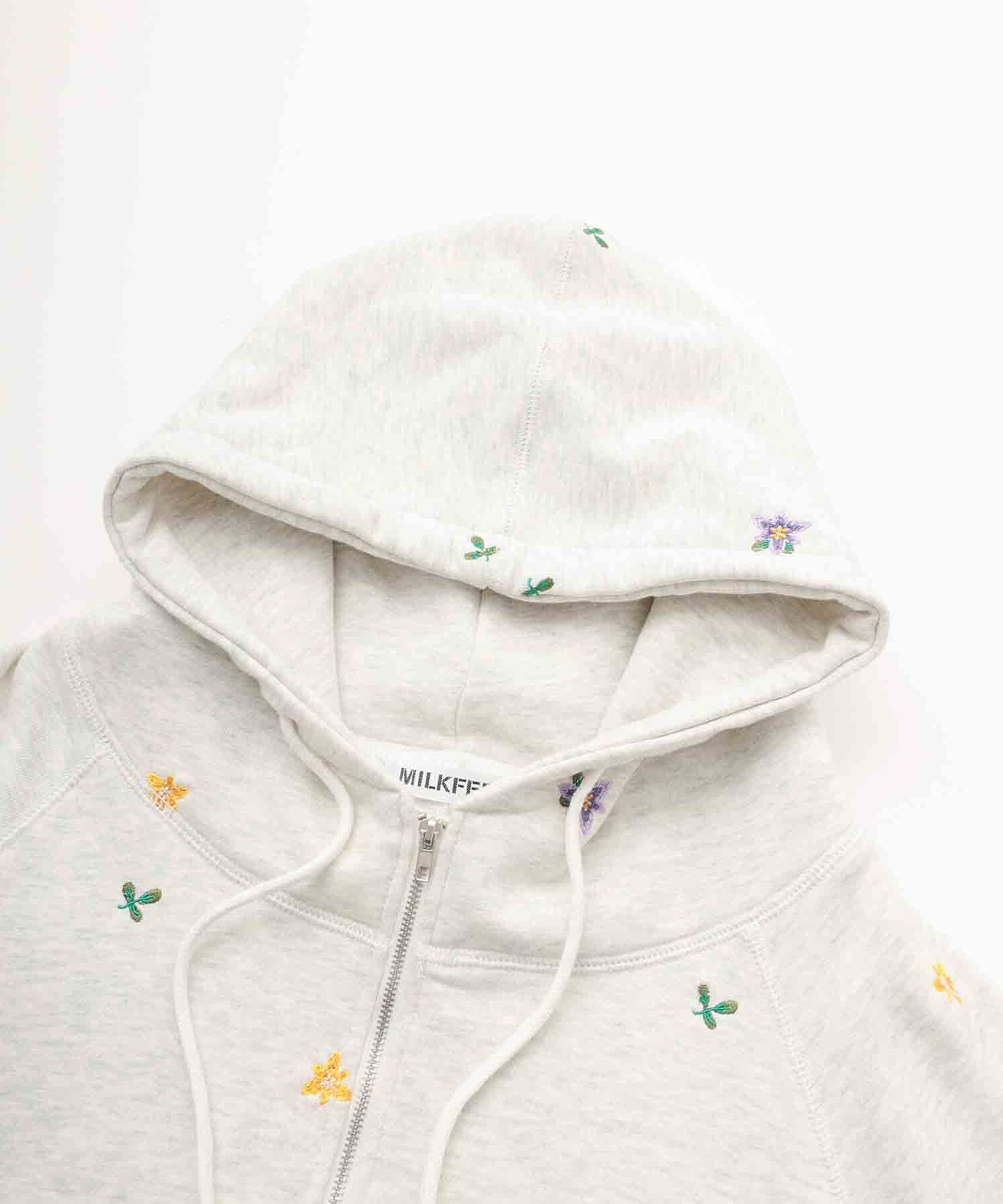 EMBROIDERED FLOWER SWEAT HOODIE MILKFED. - Image 5