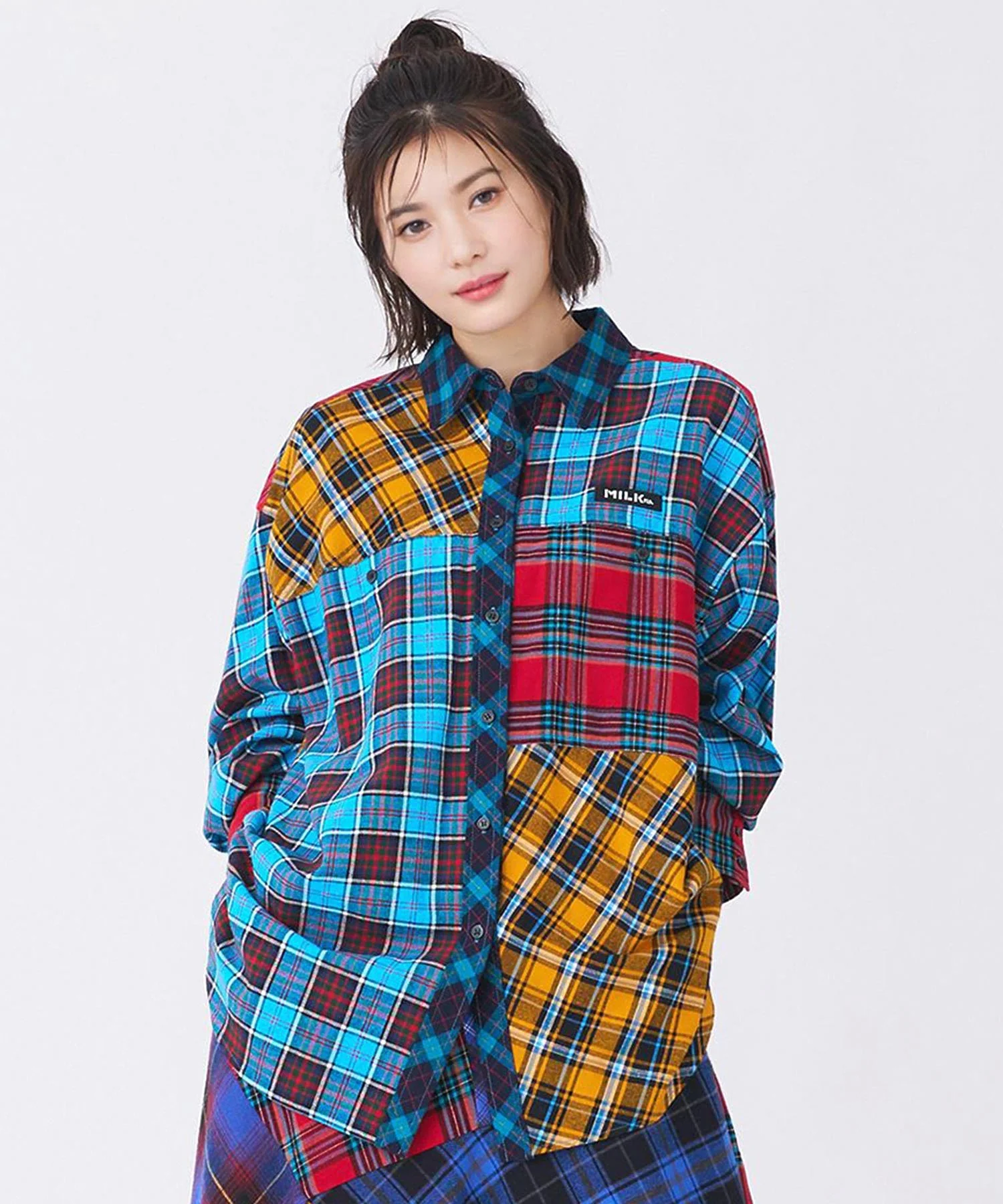 PLAID PATCHWORK SHIRT MILKFED. - Image 20