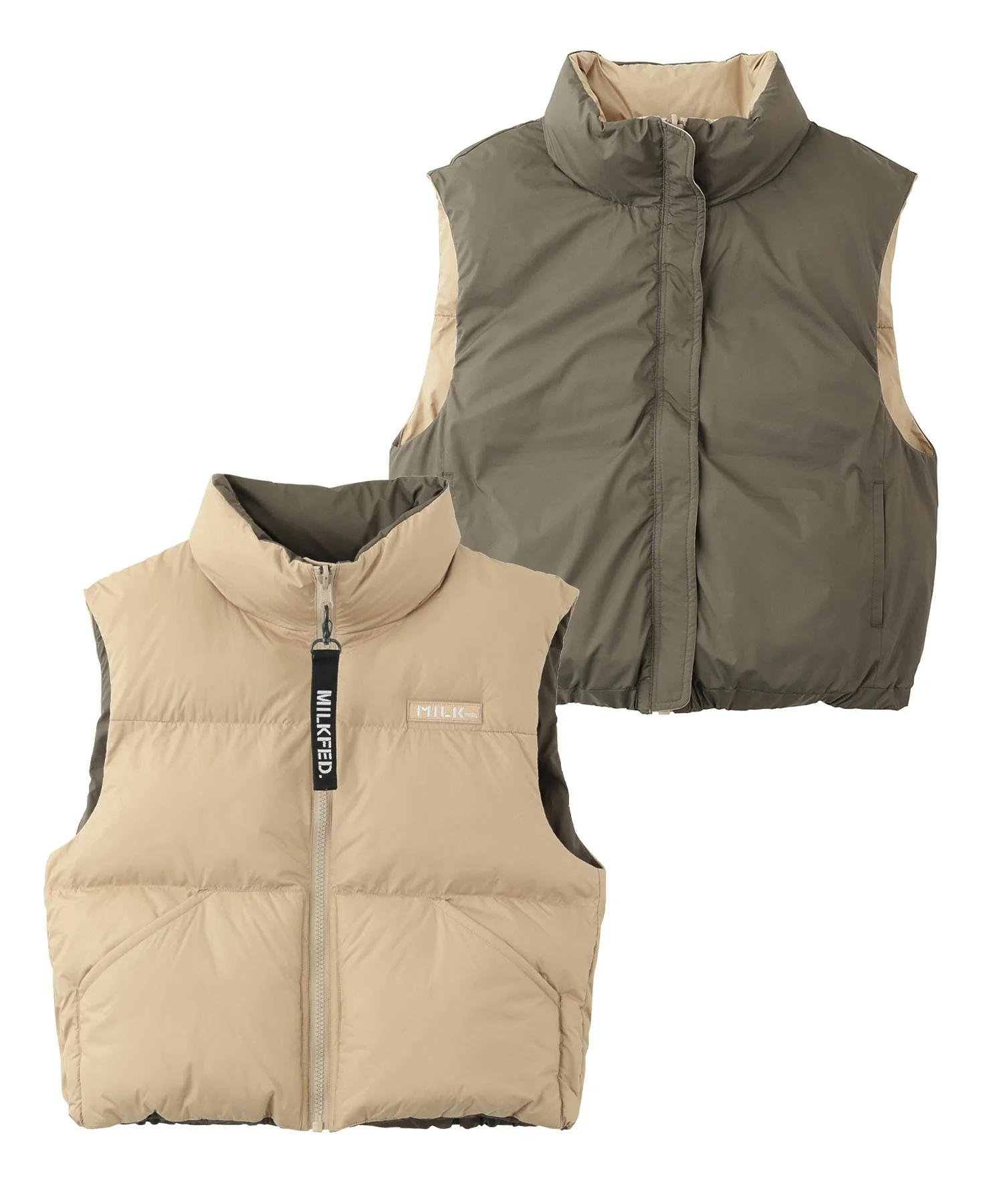 REVERSIBLE PUFFER VEST MILKFED. - Image 3