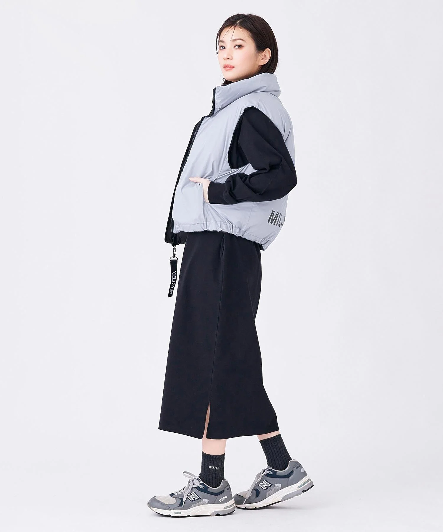 REVERSIBLE PUFFER VEST MILKFED. - Image 42