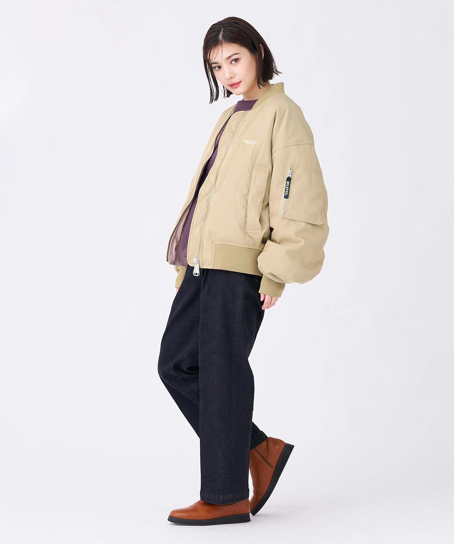 REVERSIBLE MA-1 FLIGHT JACKET MILKFED. - Image 32
