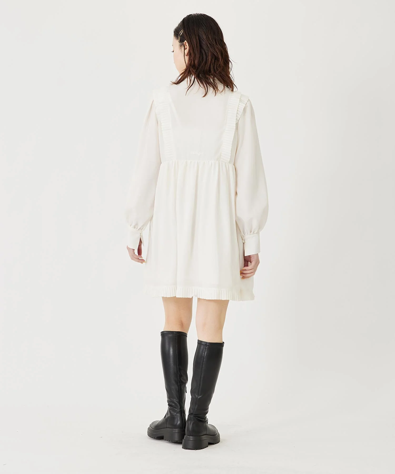 PLEATED HEM DRESS MILKFED. - Image 8