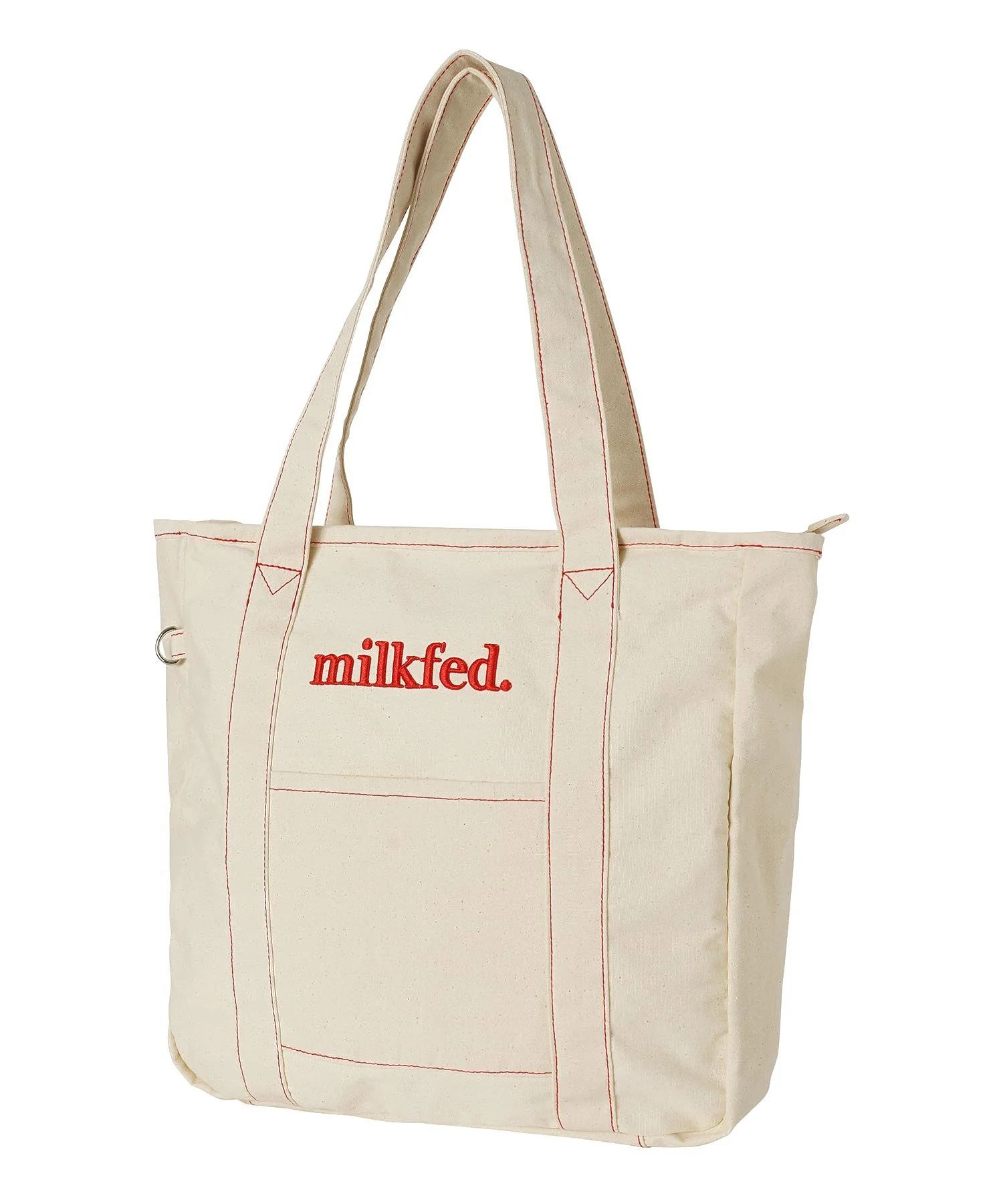 CONTRAST STITCH TOTE BAG MILKFED. - Image 27