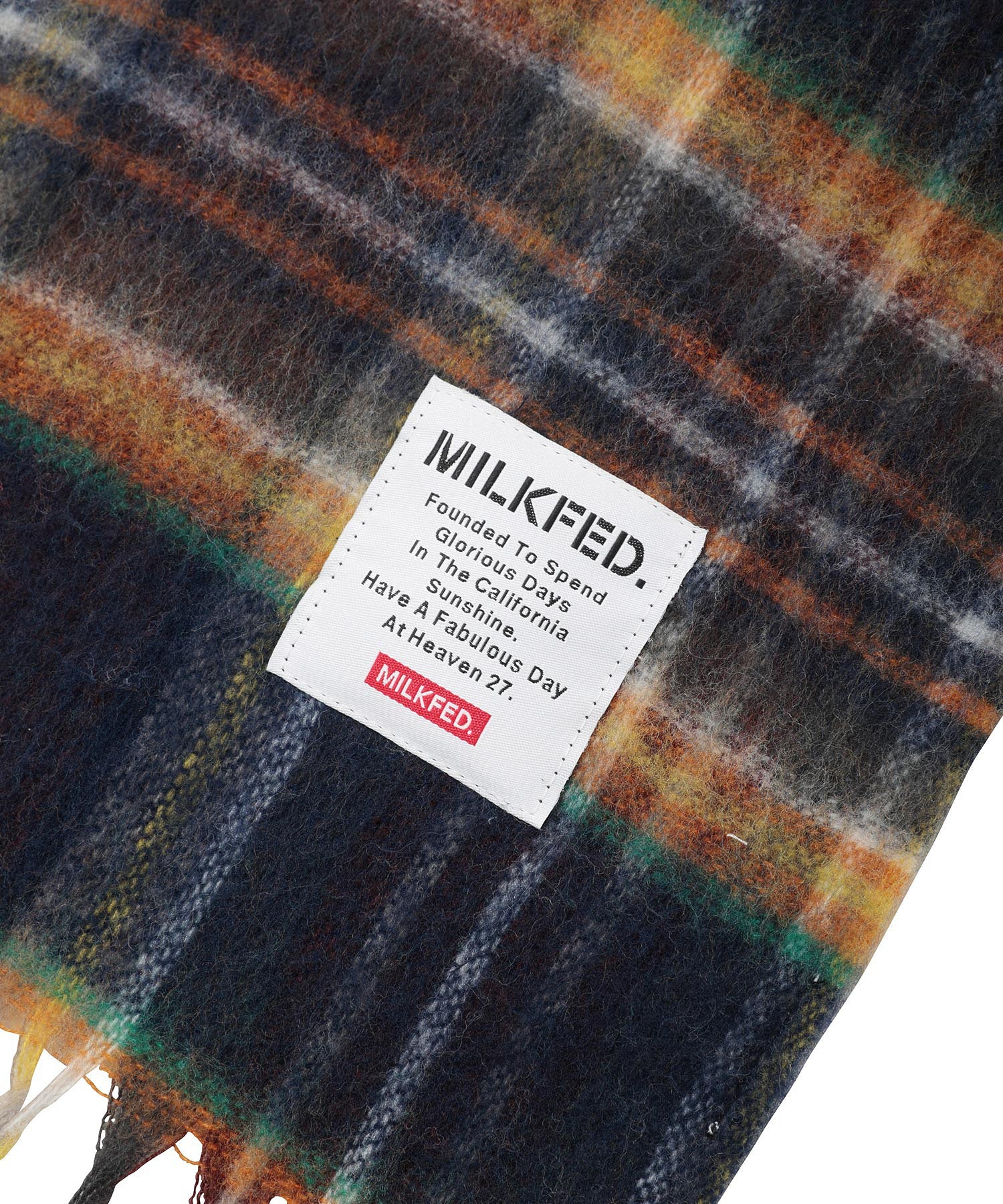 SHAGGY PLAID STOLE MILKFED. - Image 6