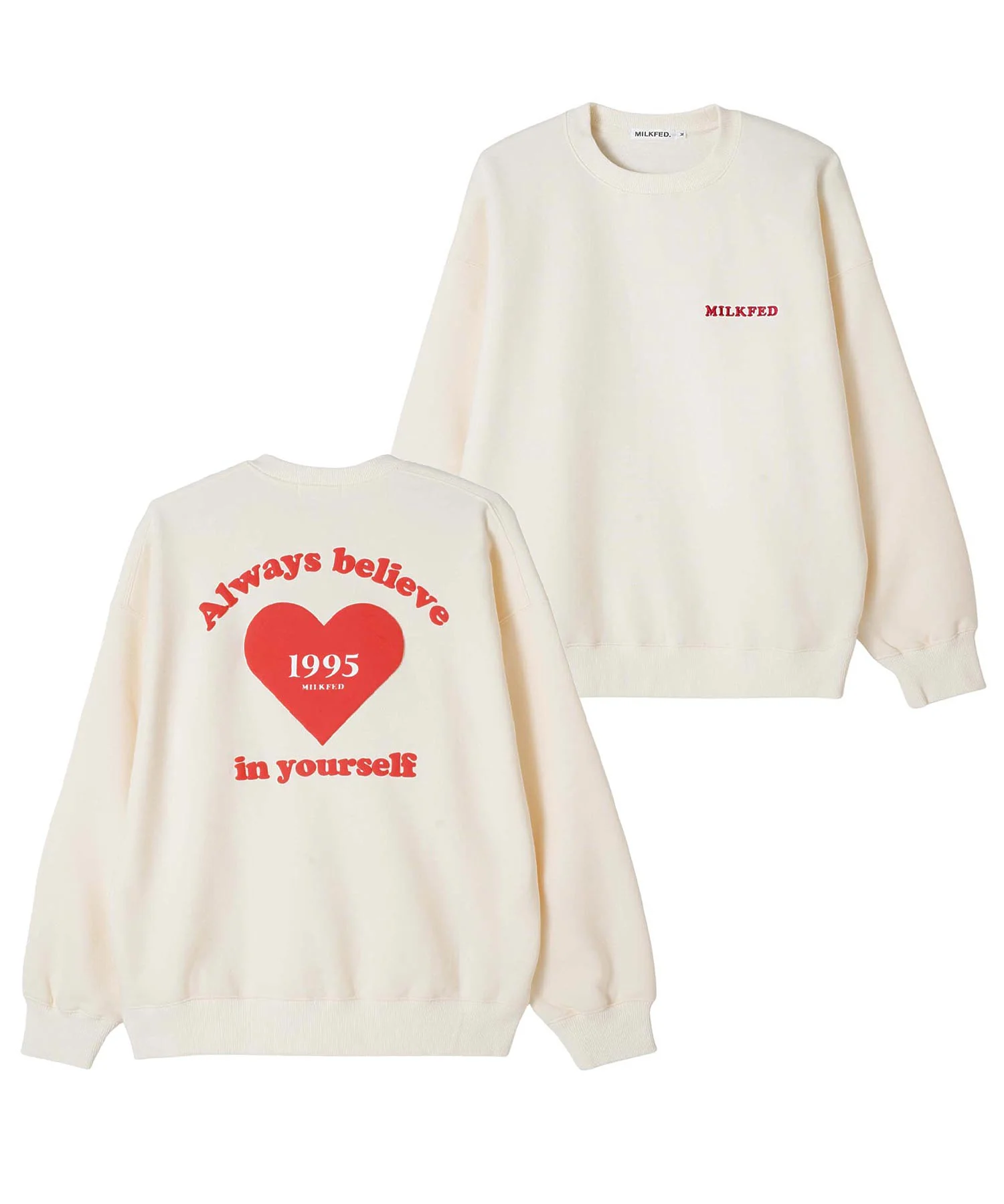 BACK HEART LOGO SWEATSHIRT MILKFED. - Image 2