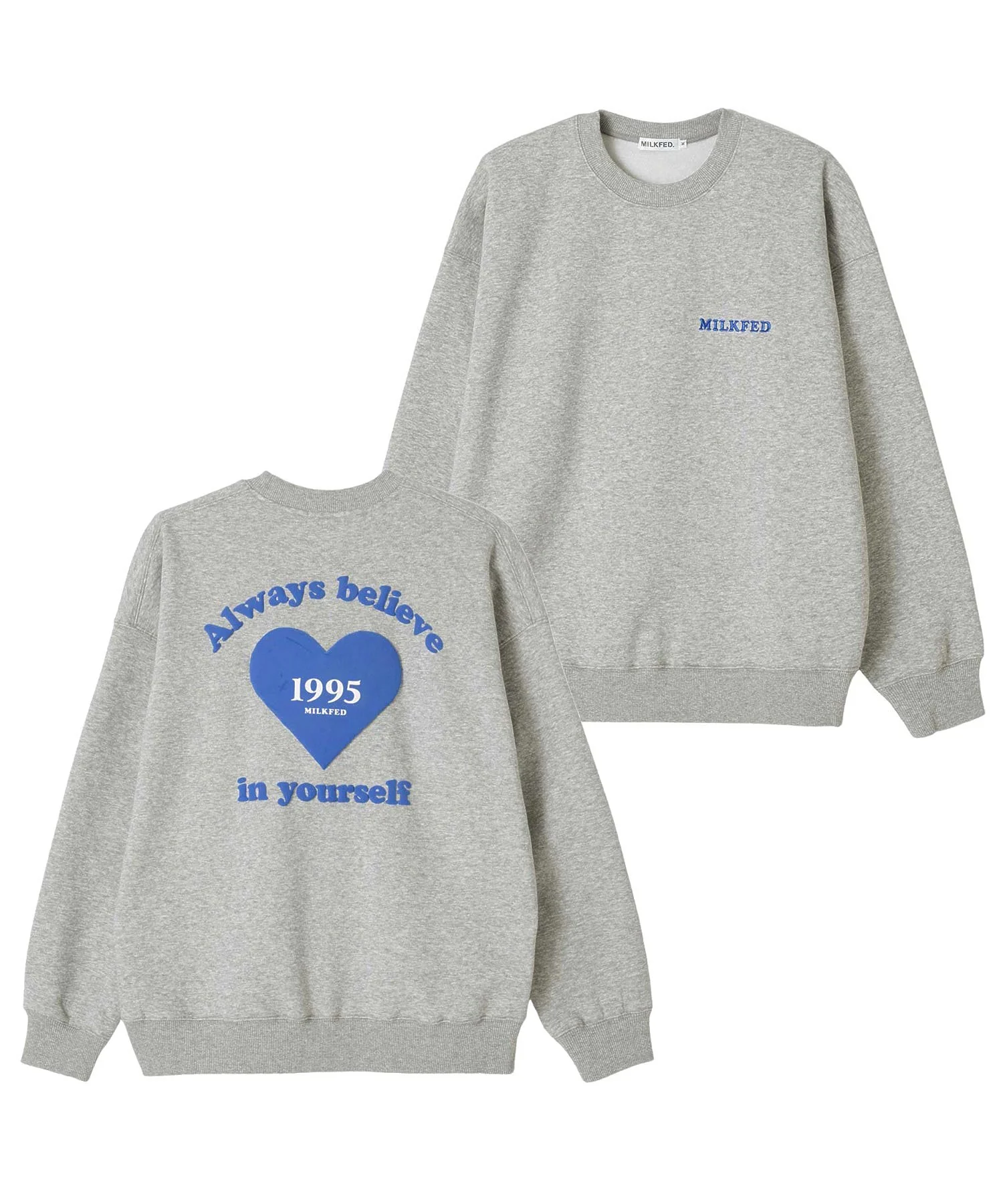 BACK HEART LOGO SWEATSHIRT MILKFED. - Image 4