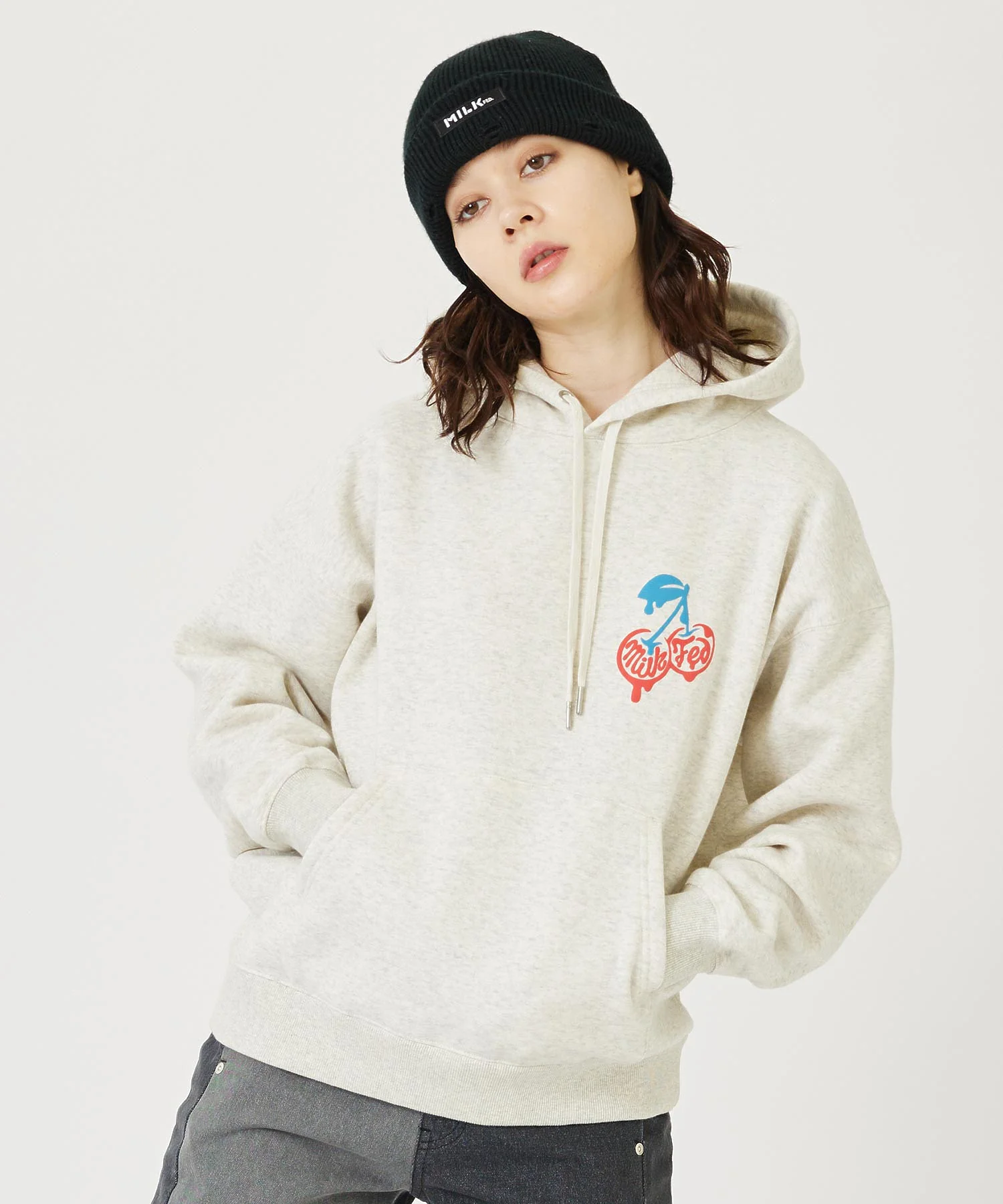MELTY CHERRY SWEAT HOODIE MILKFED. - Image 11