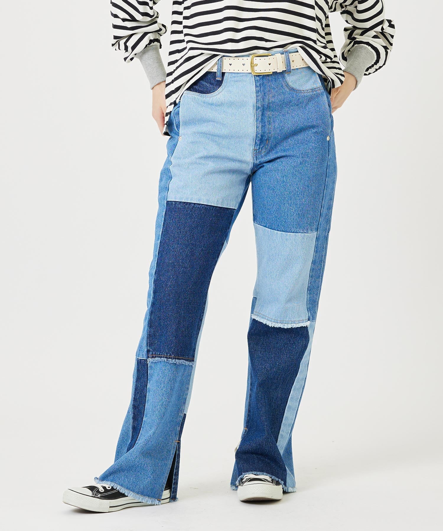 PATCHWORK DENIM PANTS MILKFED. - Image 5