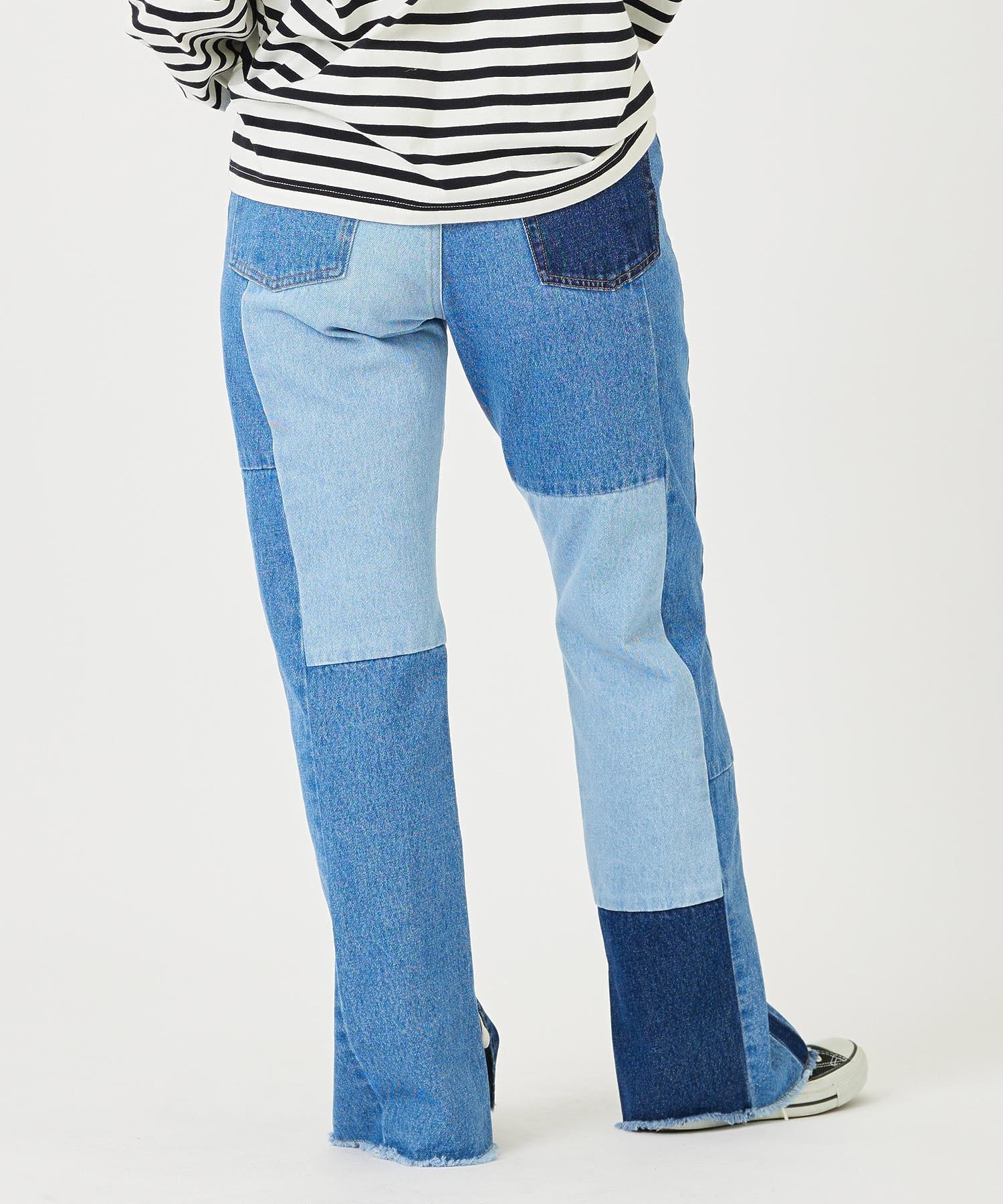 PATCHWORK DENIM PANTS MILKFED. - Image 7