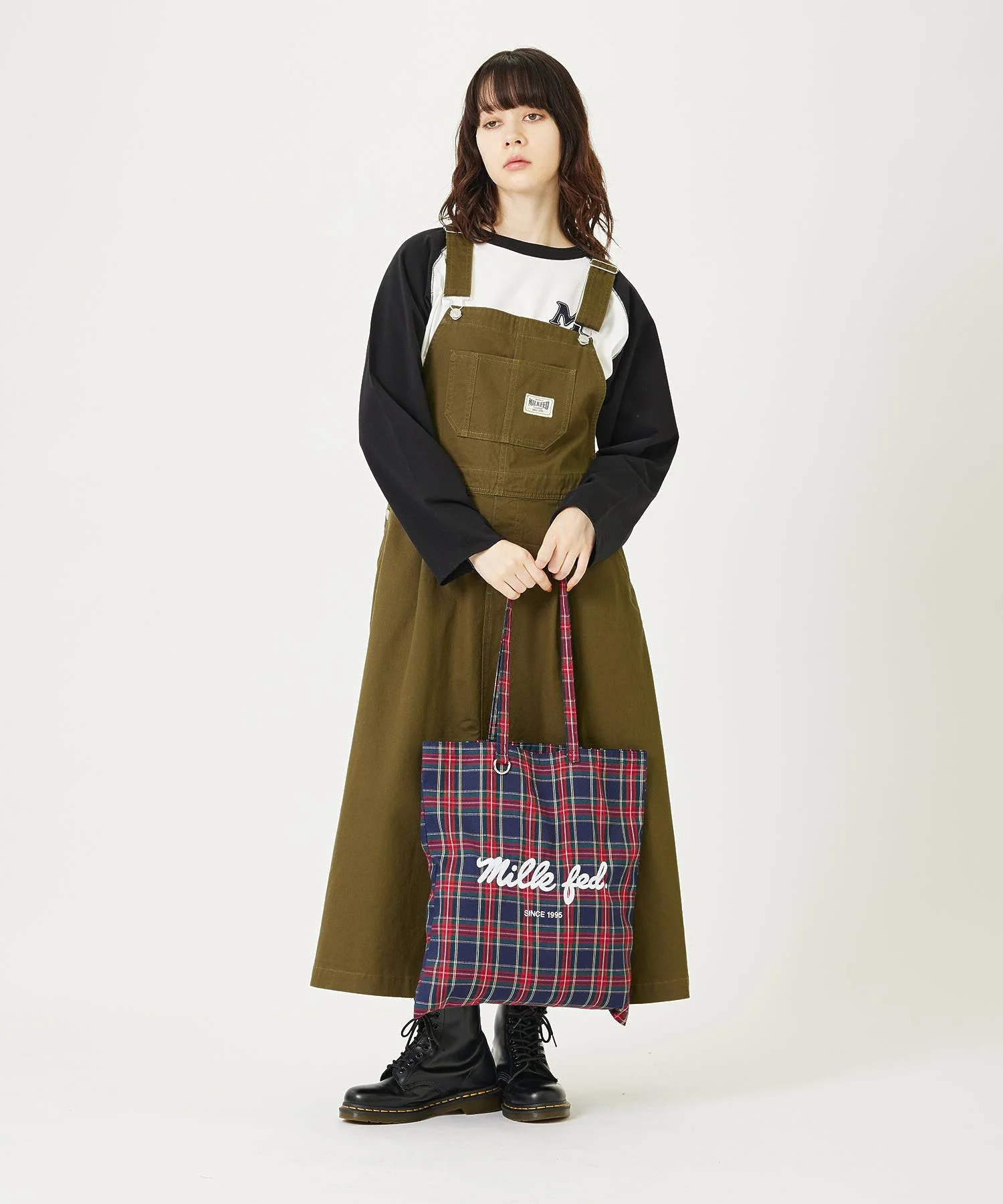 FLARE SKIRT OVERALL MILKFED. - Image 7