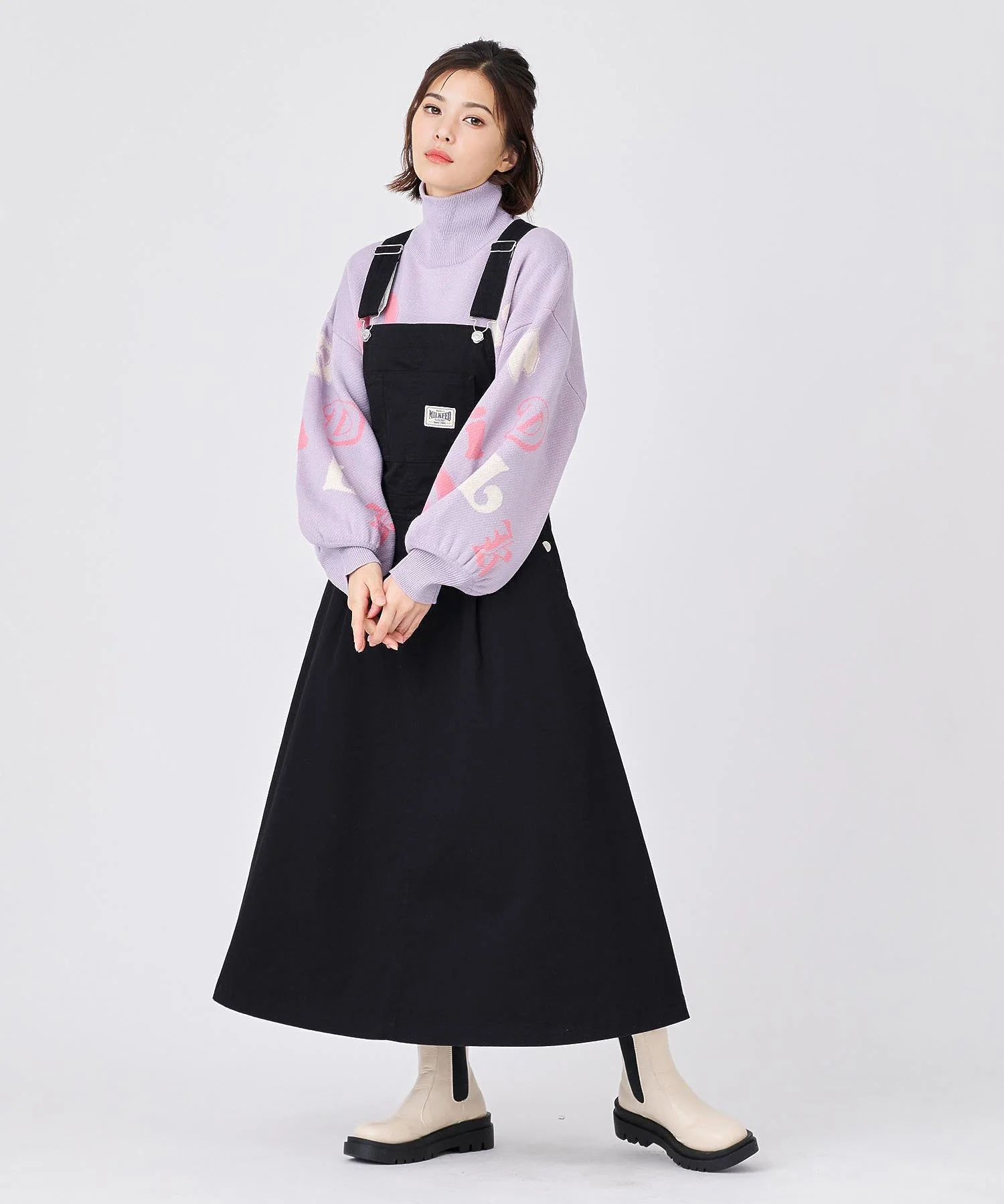 FLARE SKIRT OVERALL MILKFED. - Image 9