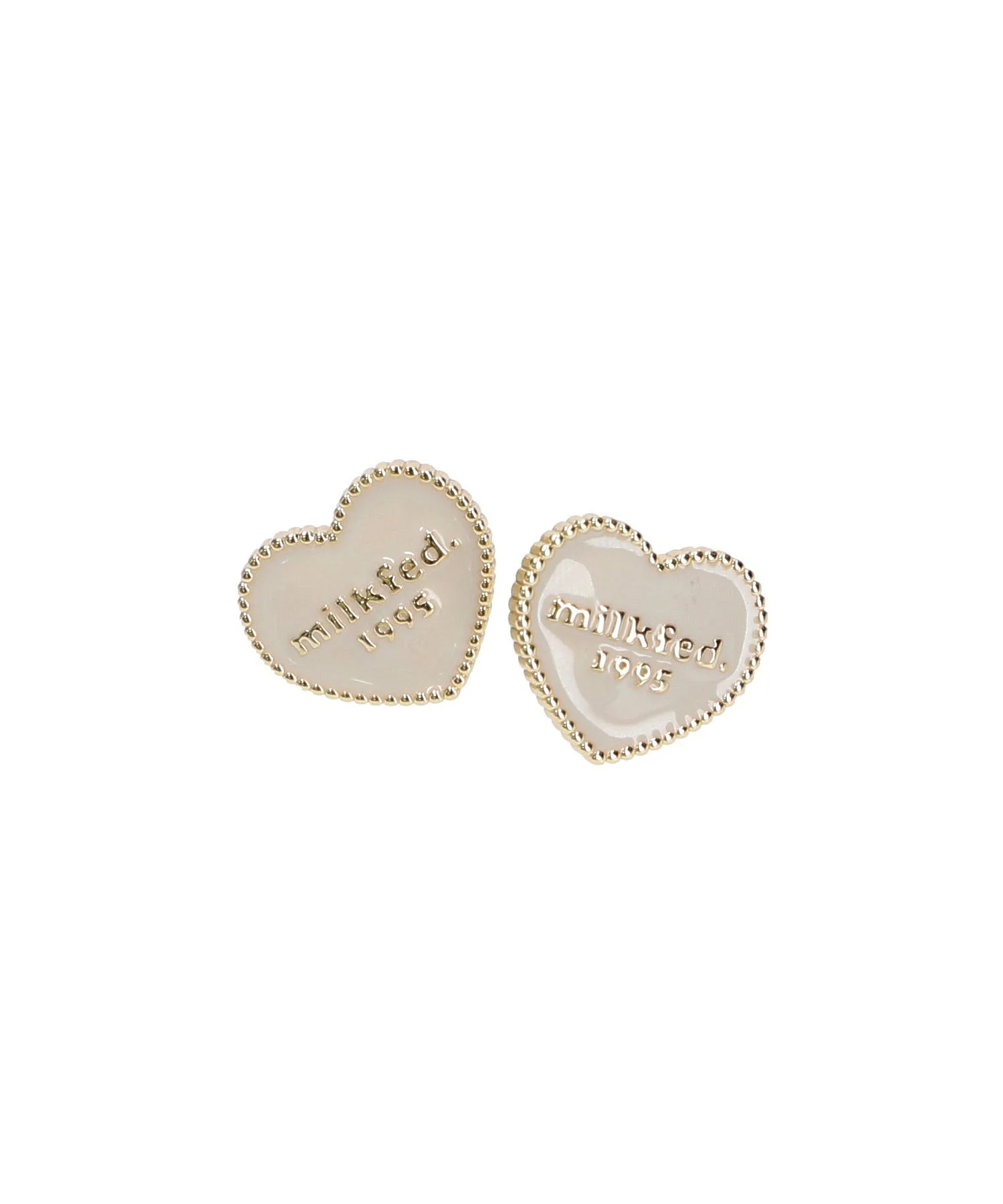 HEART LOGO STUD EARRINGS MILKFED. - Image 11