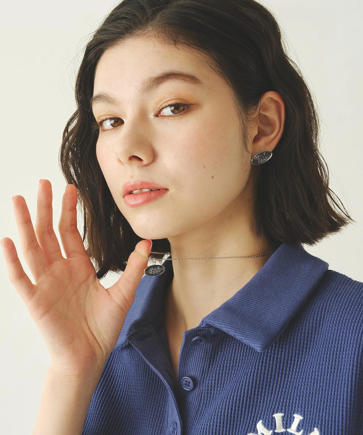 ELLIPSE LOGO NECKLACE MILKFED. - Image 4