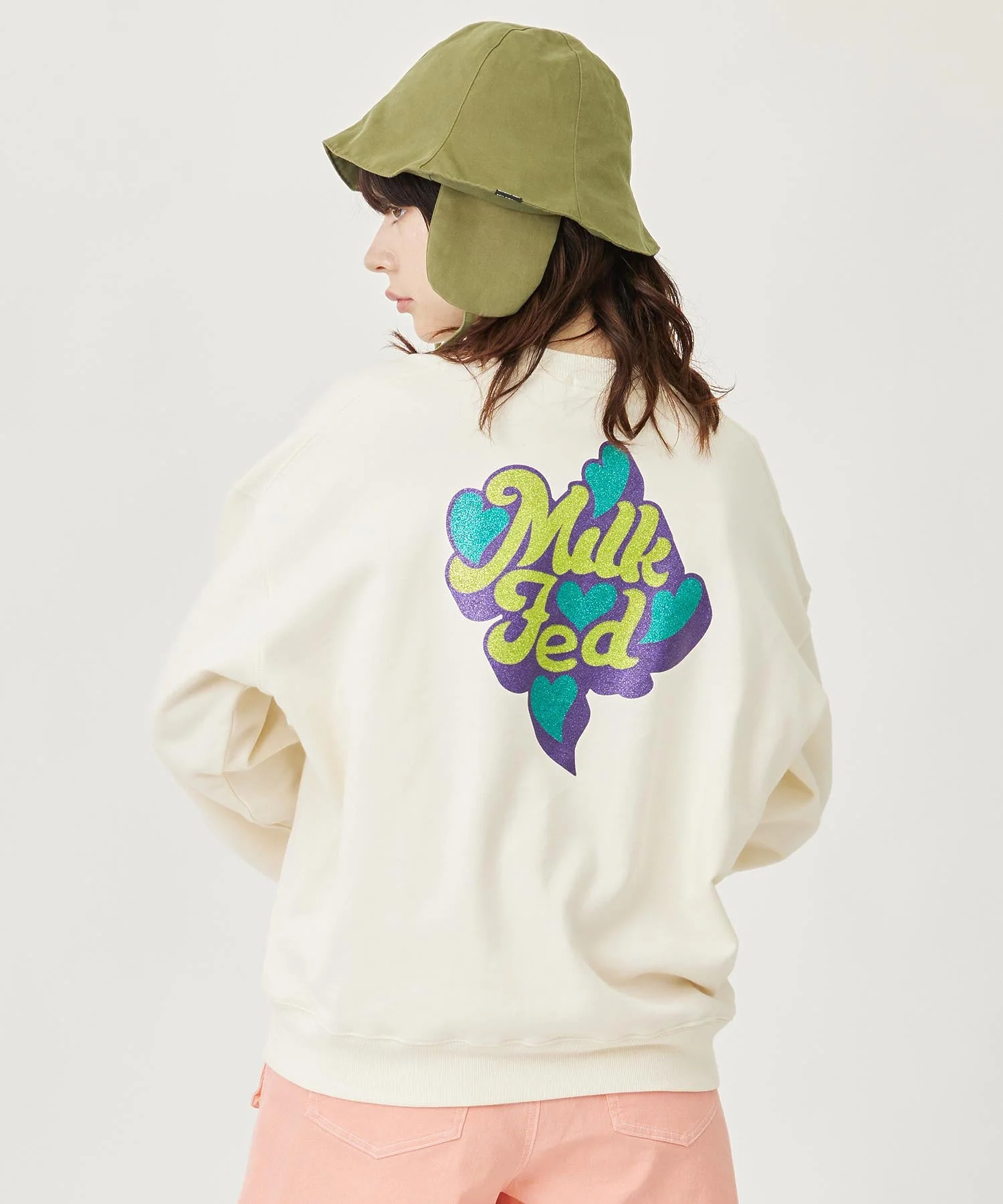 GLITTER LOGO SWEAT TOP MILKFED. - Image 6