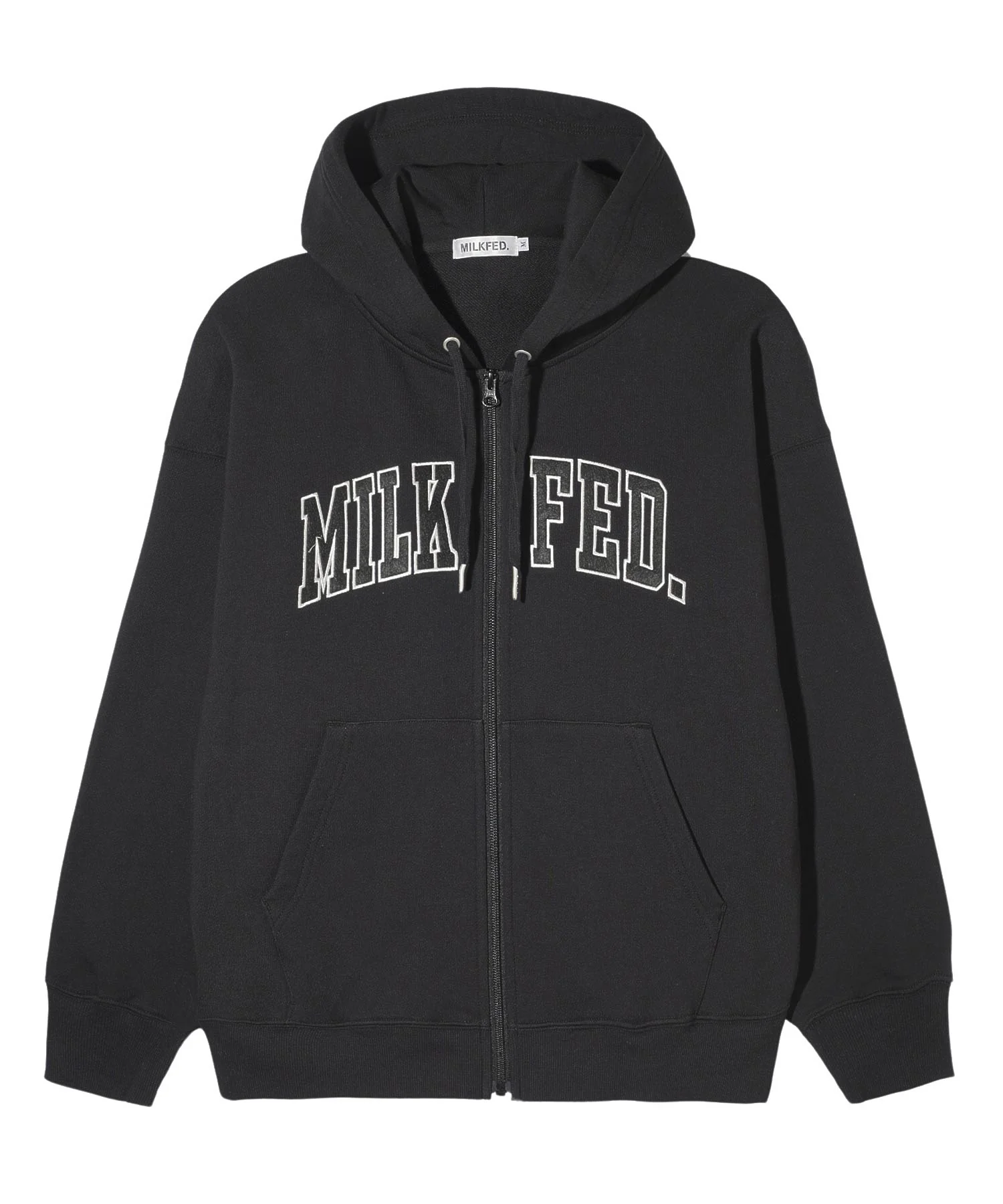 COLLEGE LOGO PATCH ZIP UP HOODIE MILKFED. - Image 17