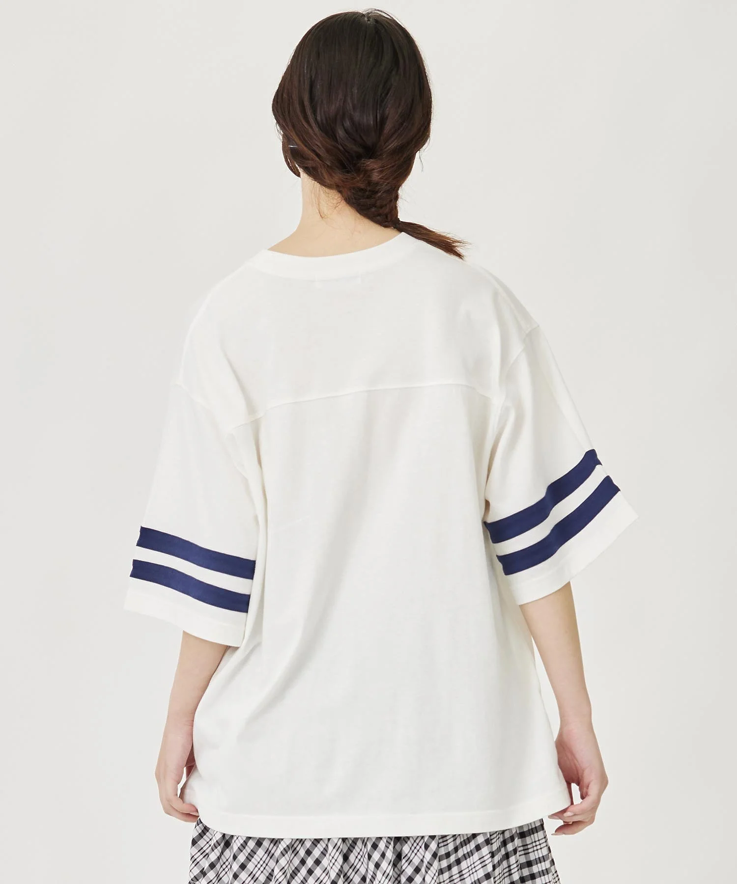 STRIPED SLEEVE S/S TOP MILKFED. - Image 5