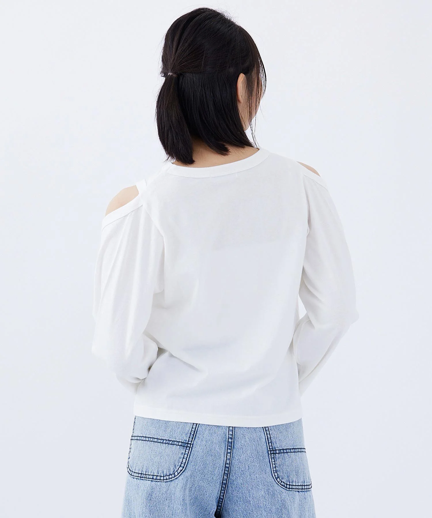 OPEN SHOULDER L/S TOP MILKFED. - Image 6