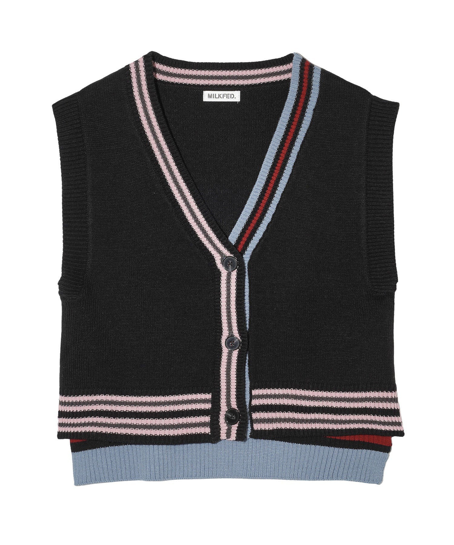 STRIPED KNIT VEST MILKFED. - Image 20