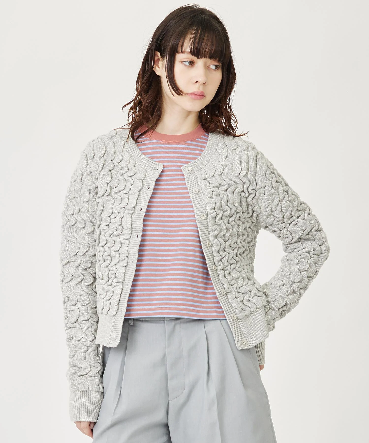 JACQUARD KNIT CARDIGAN MILKFED. - Image 4