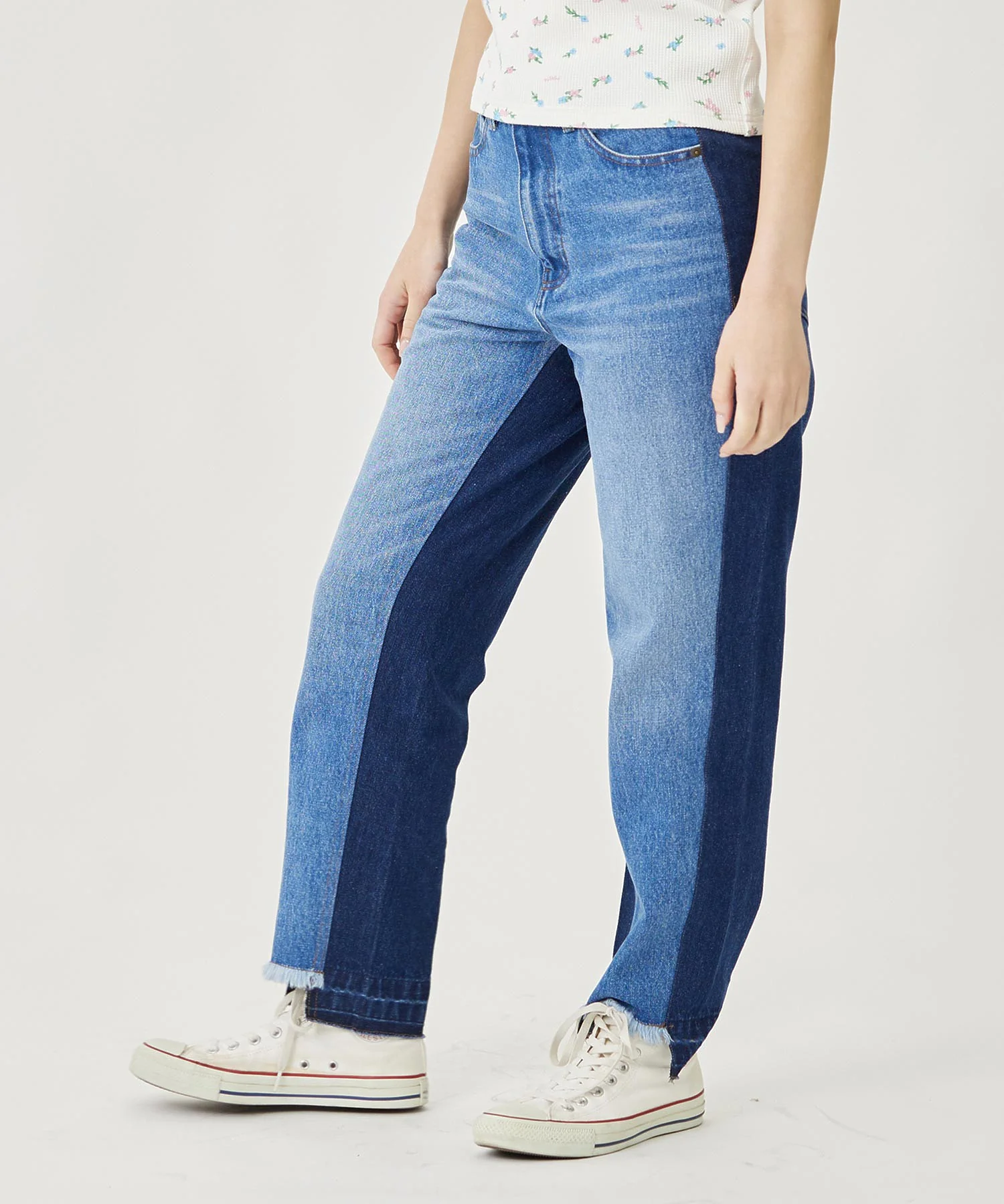 BICOLOR DENIM PANTS MILKFED. - Image 5
