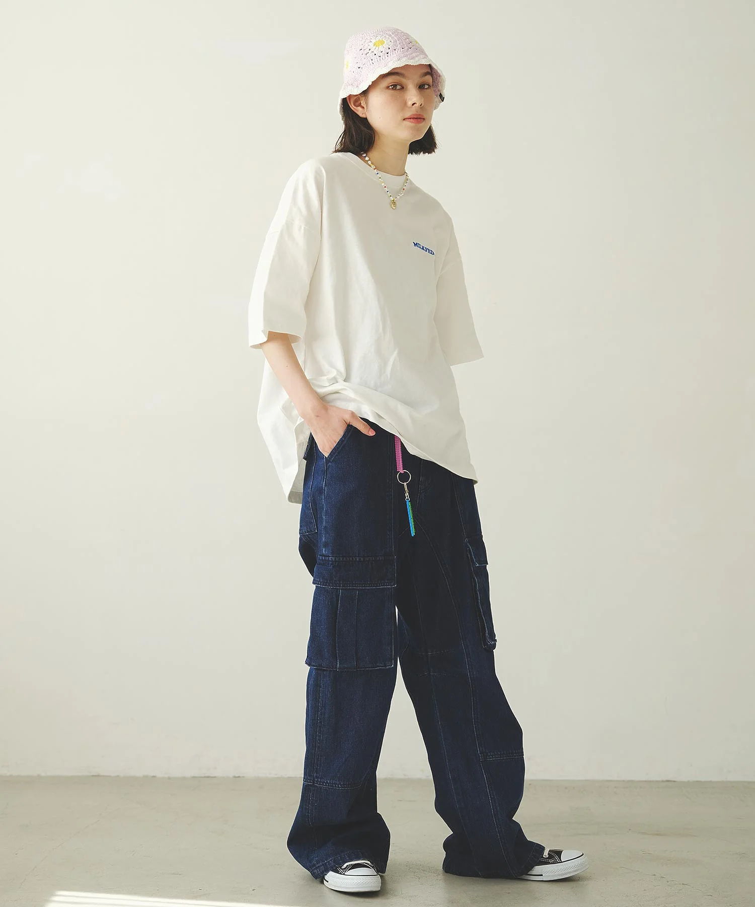 DENIM CARGO PANTS MILKFED. - Image 21