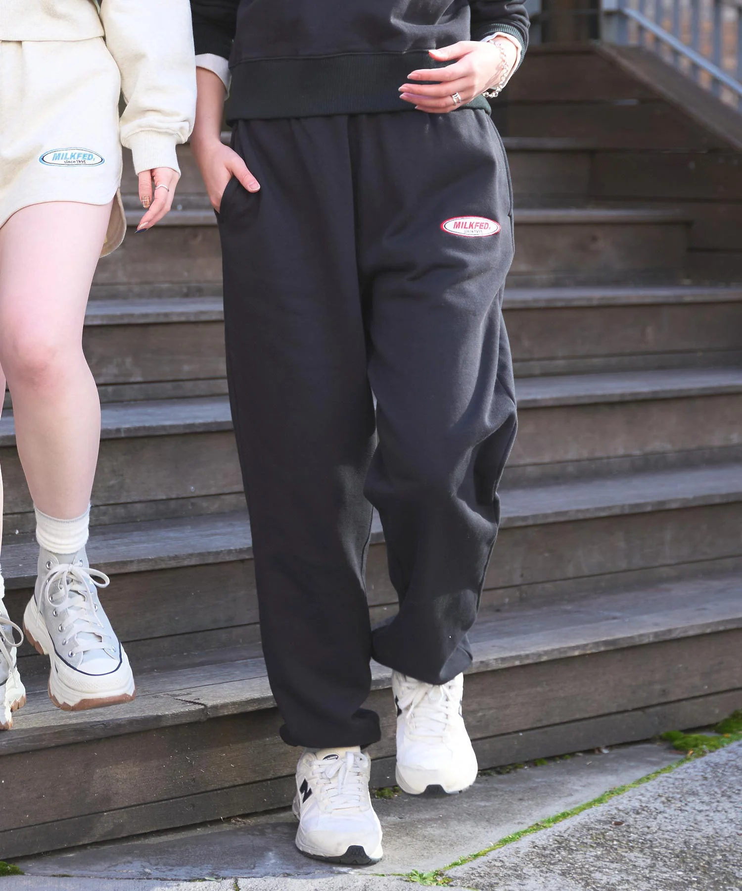OVAL LOGO DAILY LOGO SWEAT PANTS - Image 3