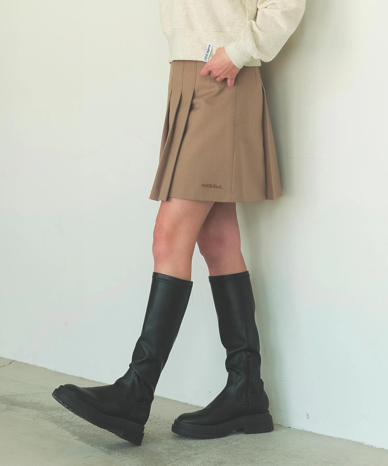 PLEATED MINI SKIRT MILKFED. - Image 4