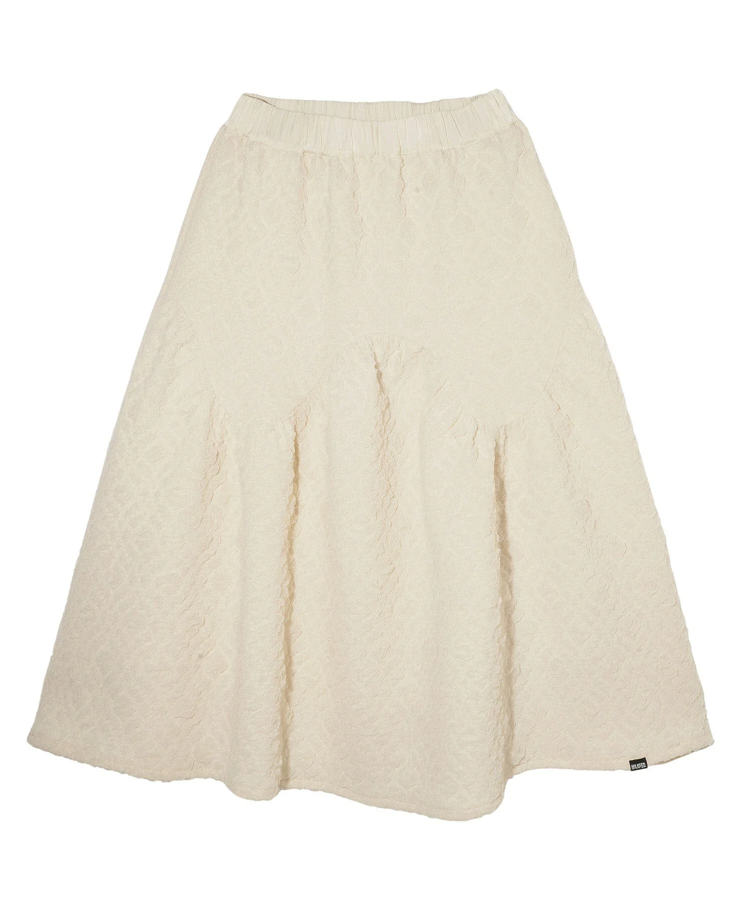TULLE JACQUARD GATHERED SKIRT MILKFED.