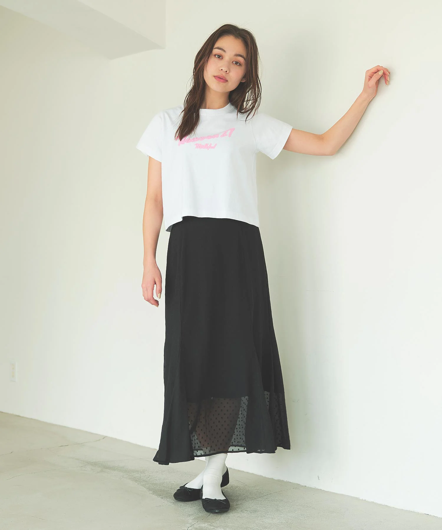 DOT PATTERN MERMAID SKIRT MILKFED. - Image 9