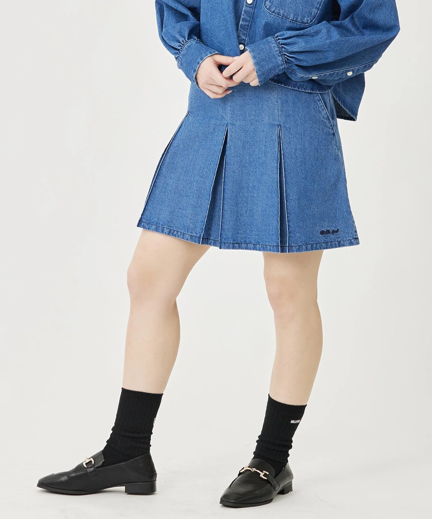 BOX PLEAT MINI SKIRT MILKFED. - Image 3