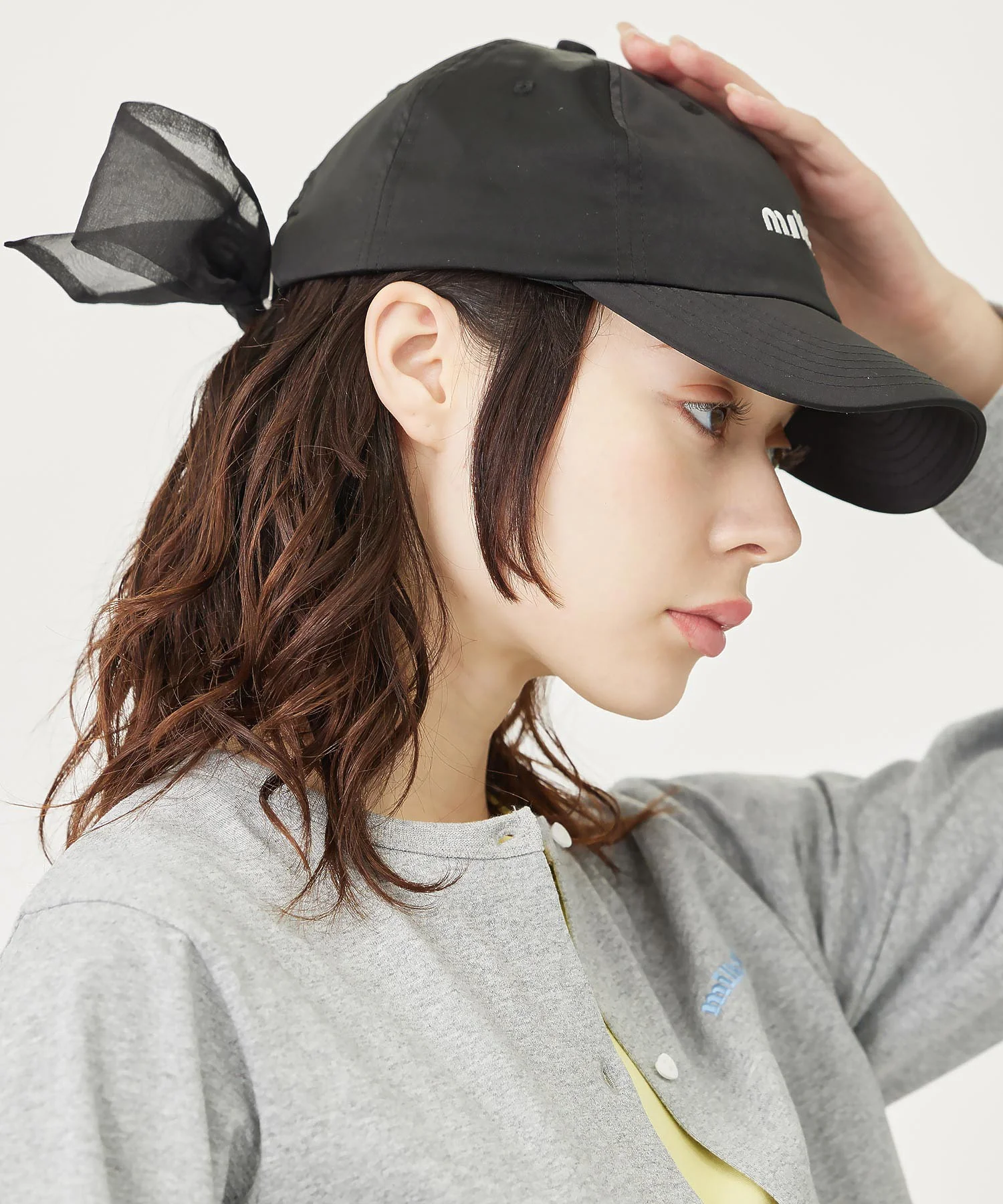 BACK RIBBON CAP MILKFED. - Image 5