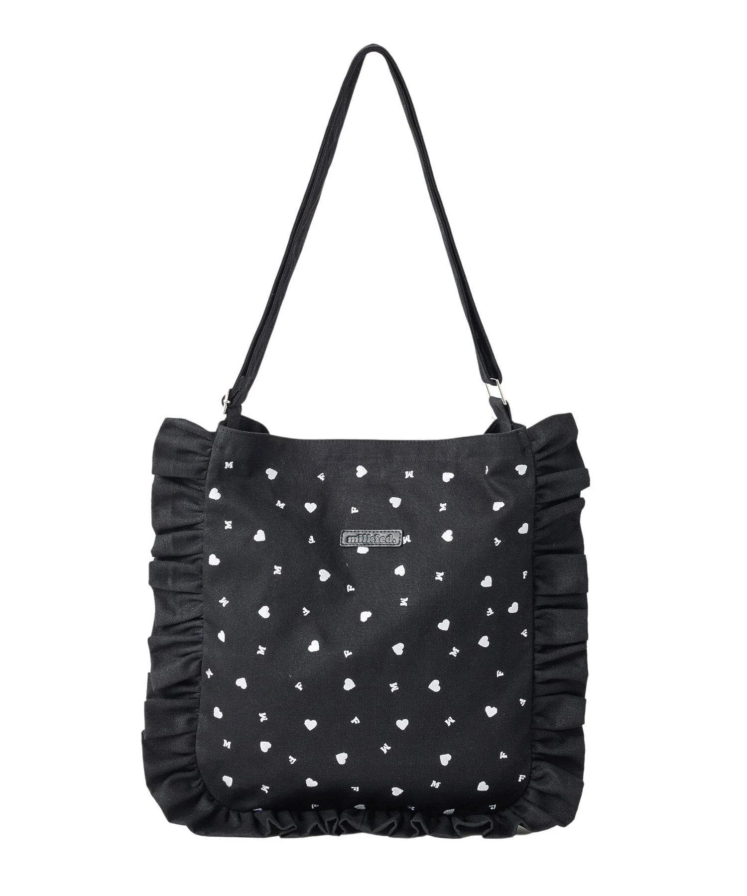 HEART EMBROIDERY CANVAS BAG MILKFED. - Image 4