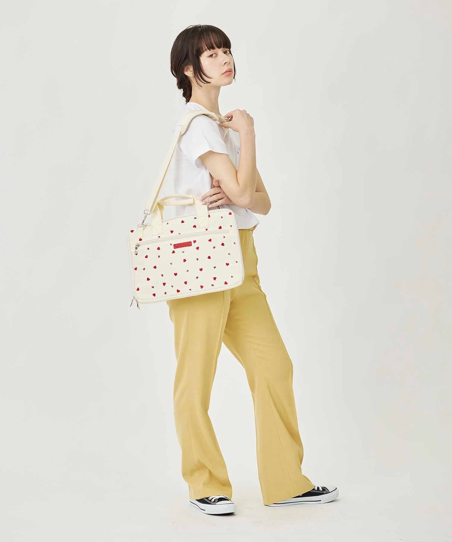 HEART EMBROIDERY PC BAG MILKFED. - Image 16