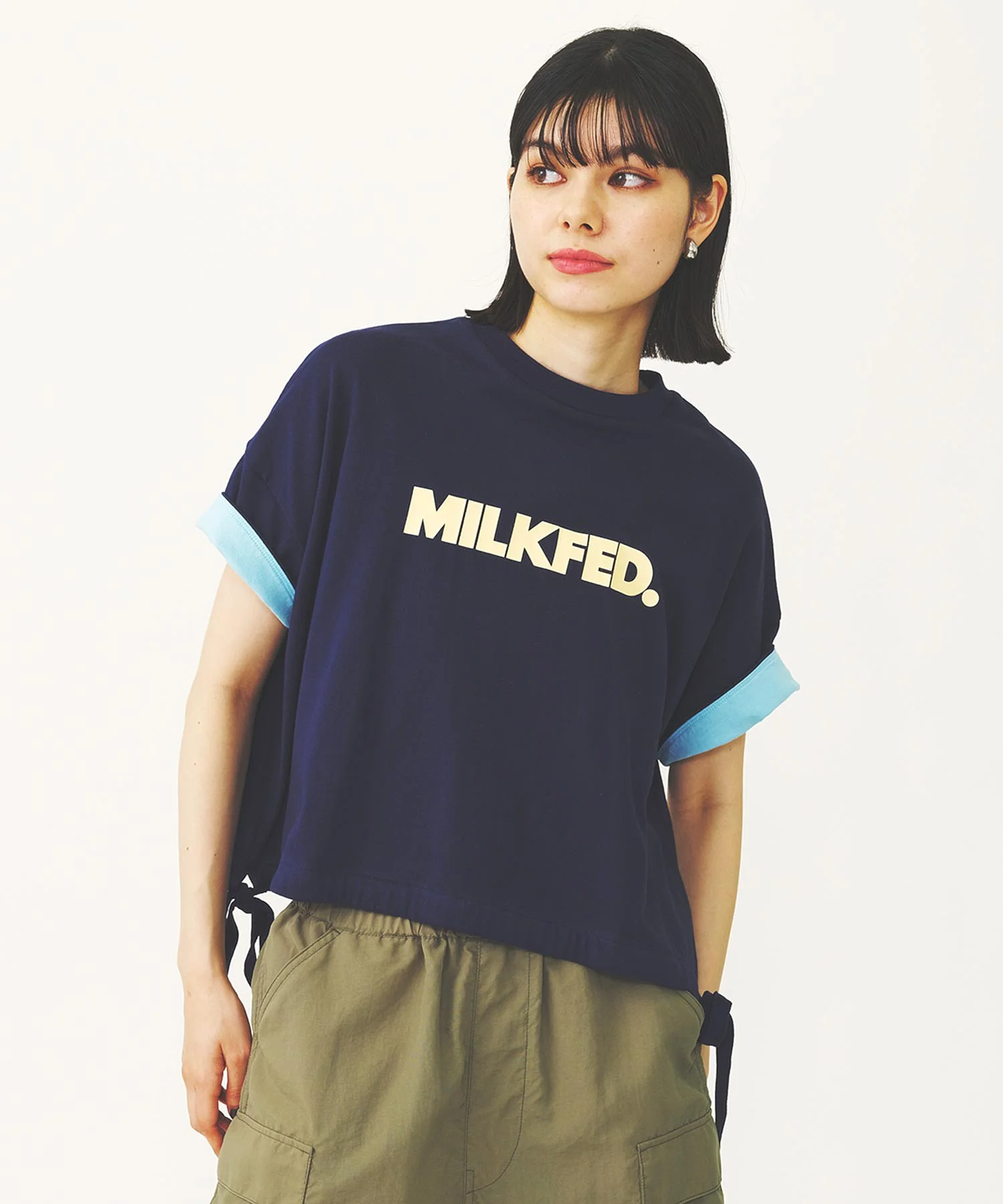 COLORED SLEEVE EDGE S/S TOP - Image 7