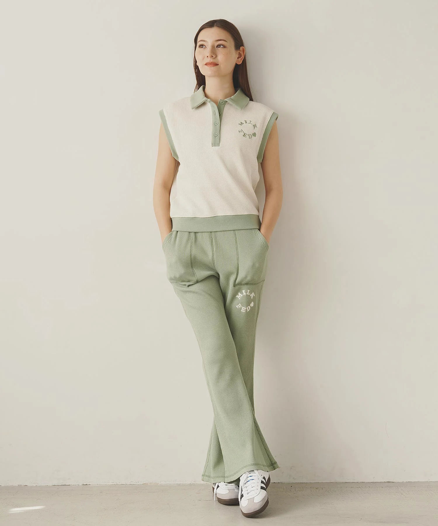 WAFFLE SLEEVELESS TOP - Image 9