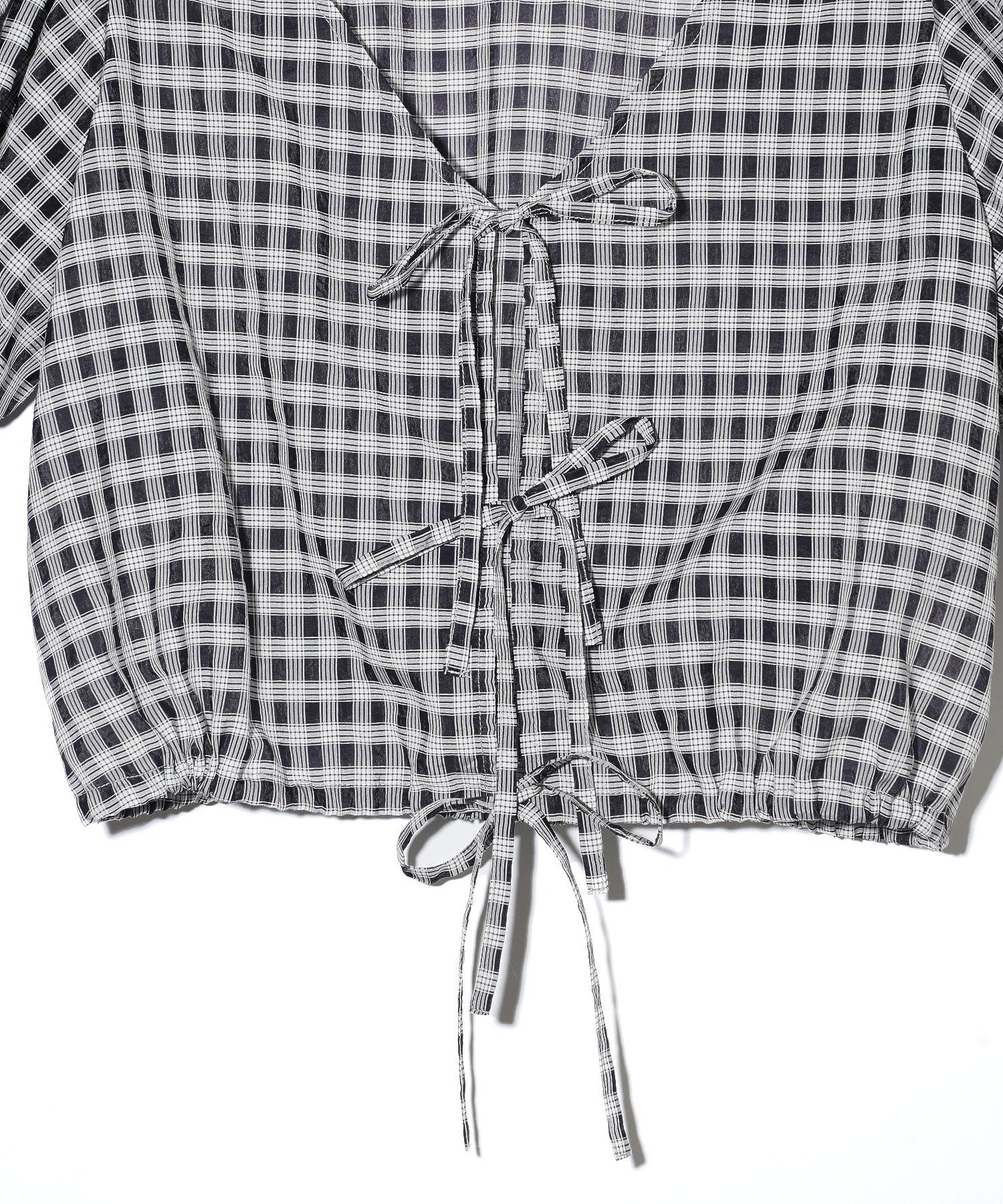 SHEER PLAID BLOUSE - Image 19