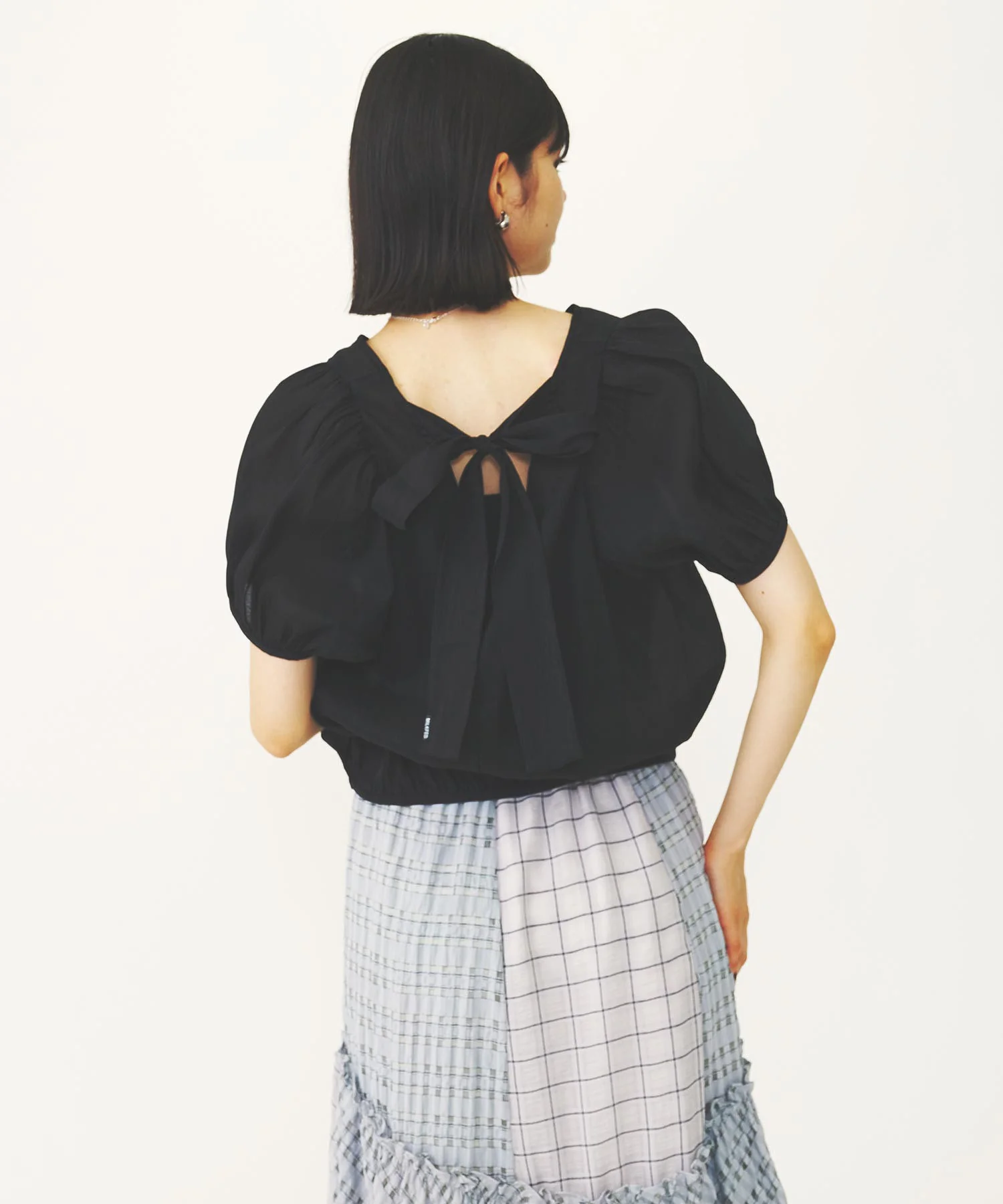 SHEER PUFF SLEEVE BLOUSE - Image 5