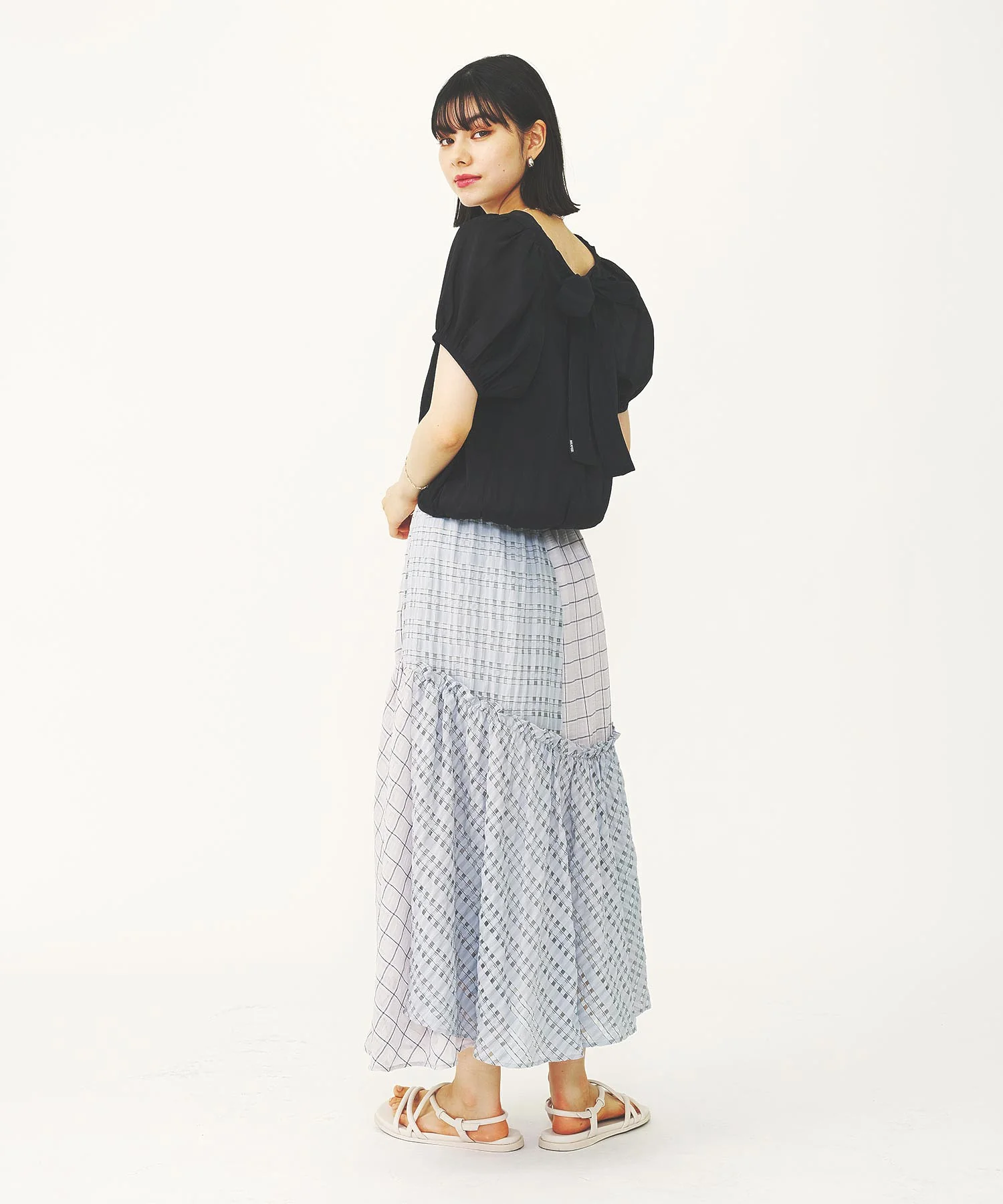 SHEER PUFF SLEEVE BLOUSE - Image 9