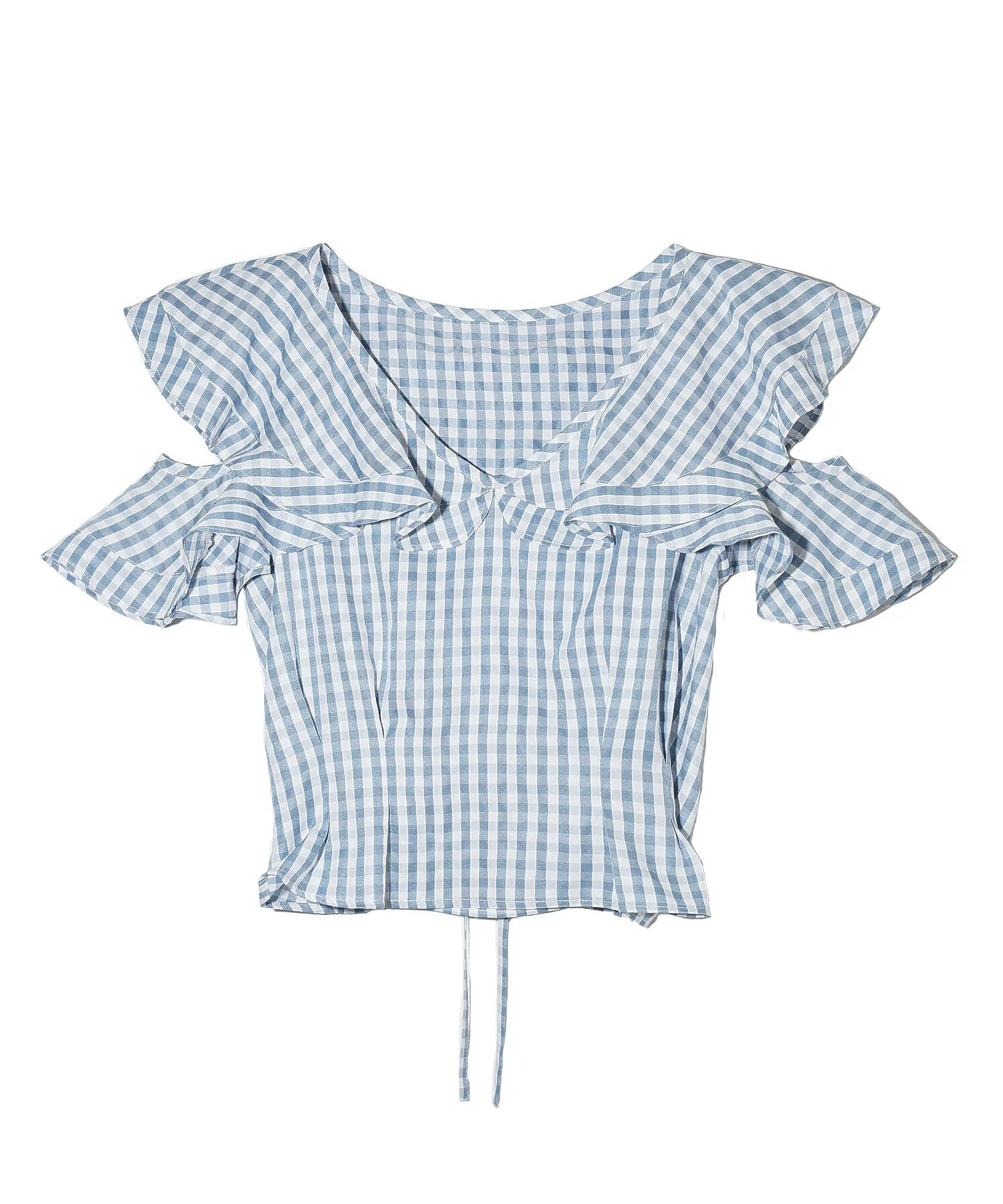 GINGHAM RUFFLE TOP - Image 22