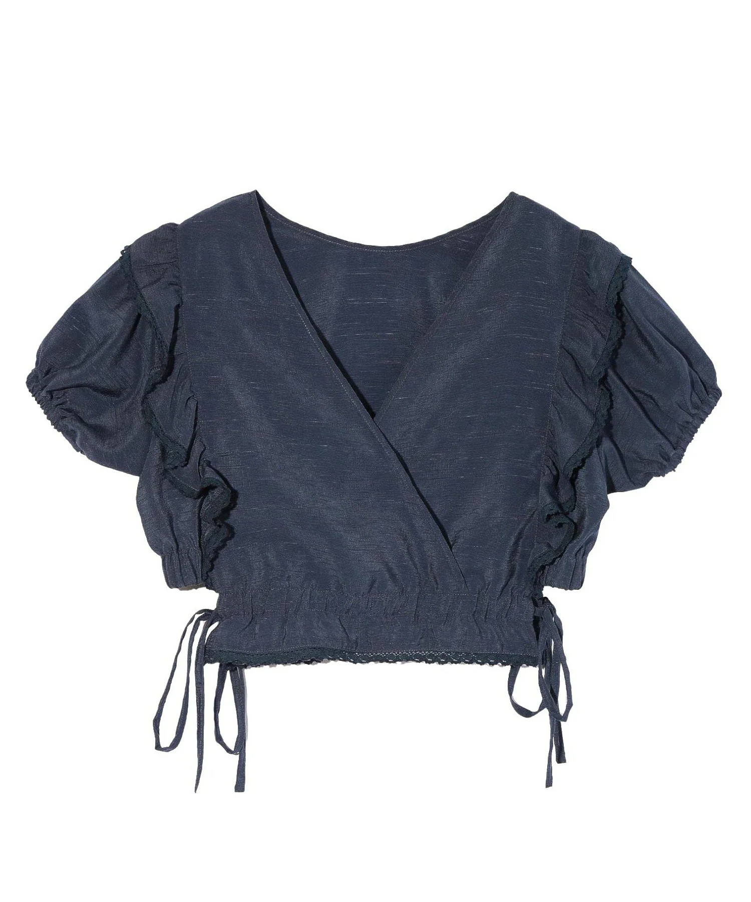 RUFFLE SLEEVE CROPPED TOP - Image 9