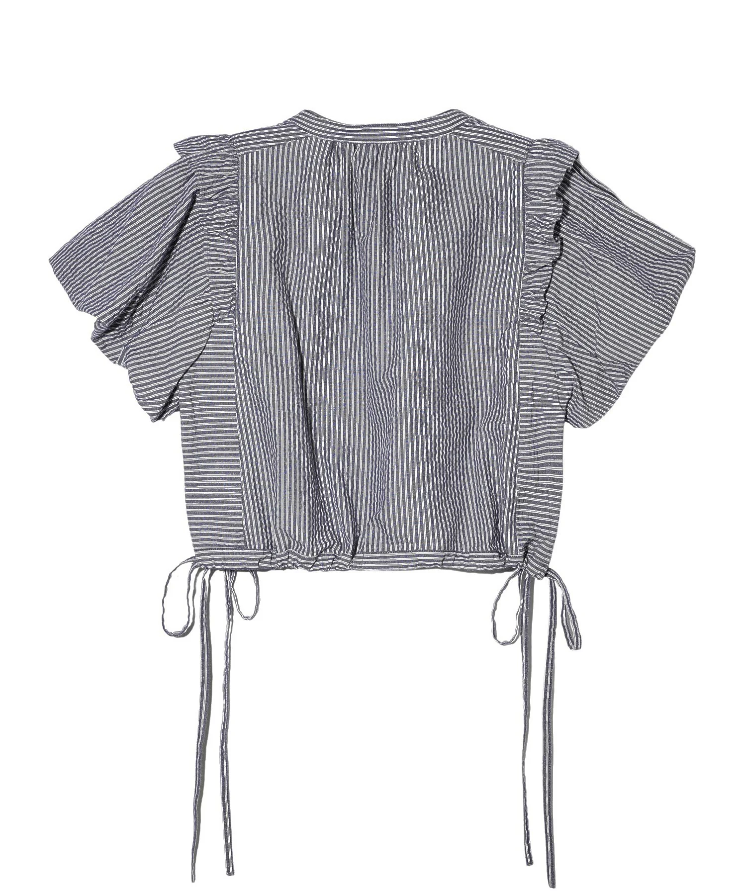 STRIPE BALLOON SLEEVE BLOUSE - Image 8