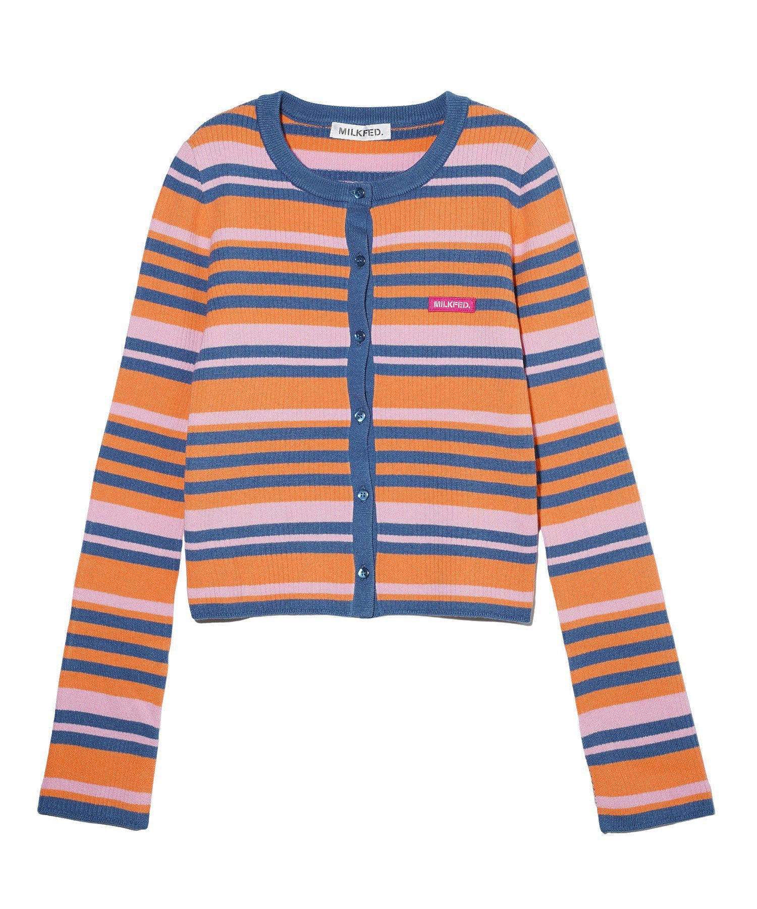 STRIPE KNIT FITTED CARDIGAN - Image 3