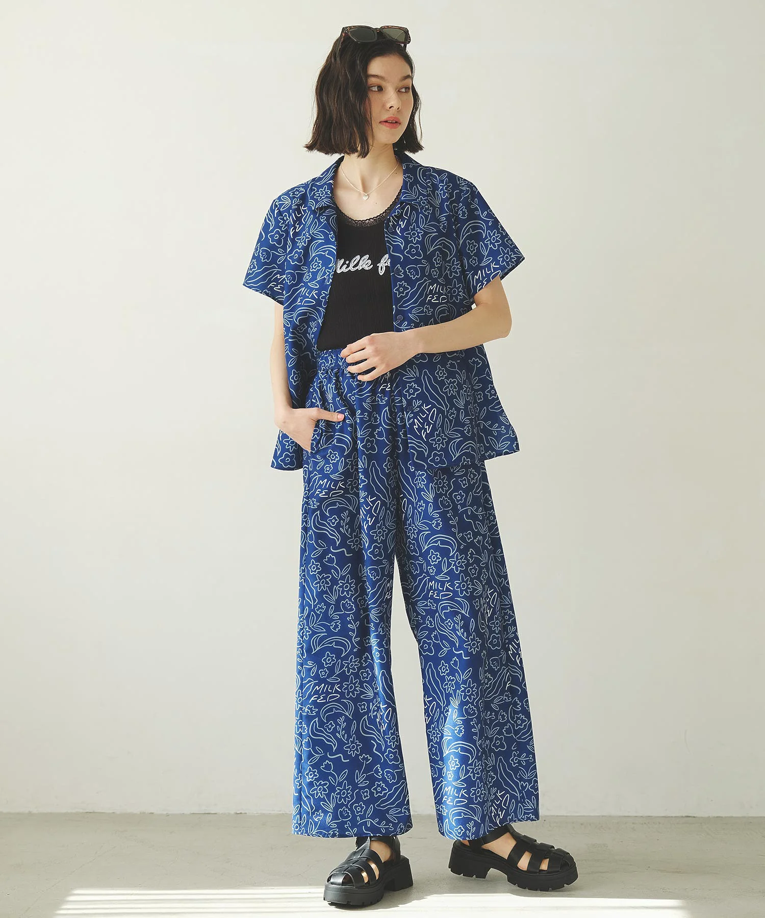 FLORAL WIDE PANTS - Image 17