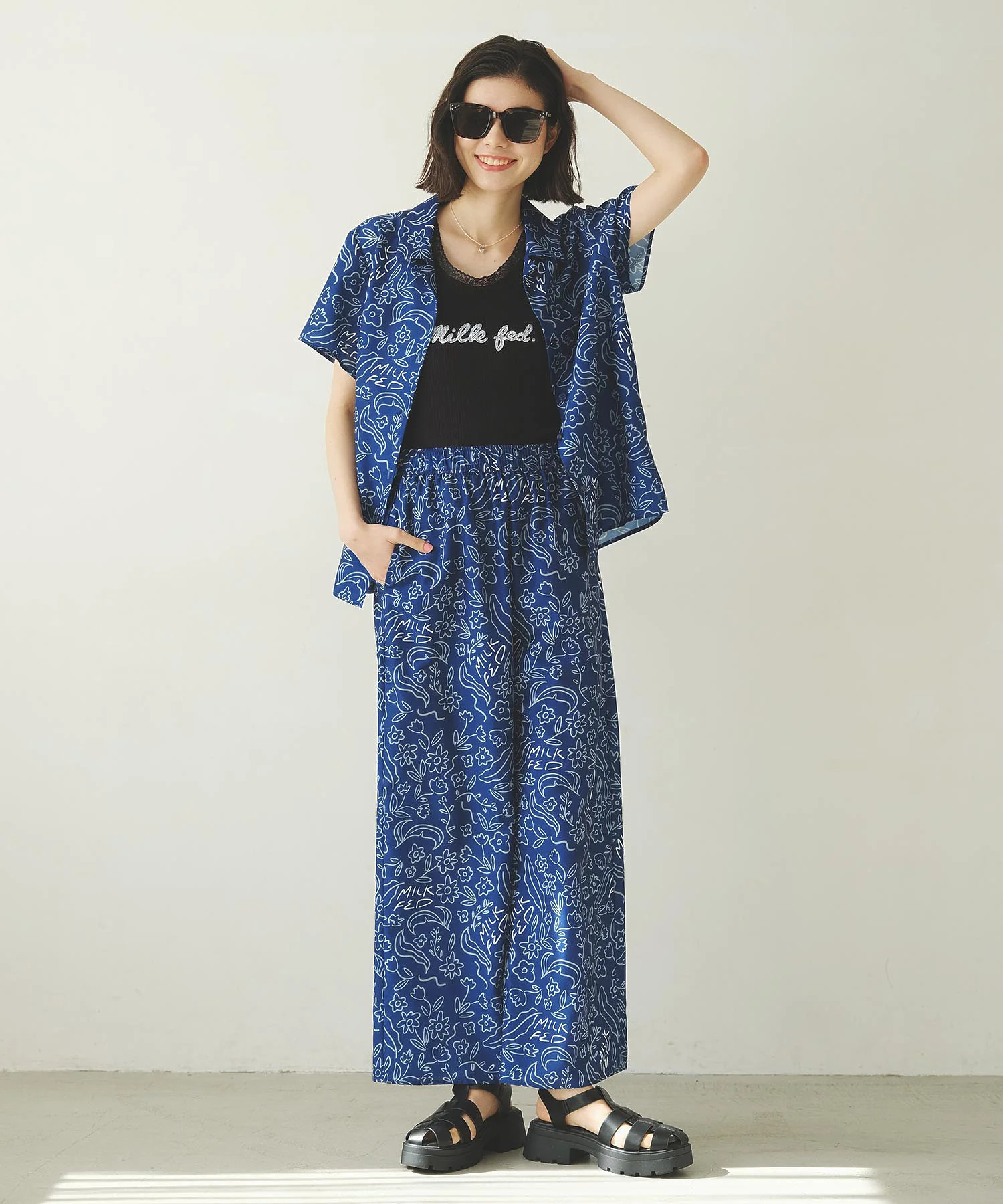 FLORAL WIDE PANTS - Image 18