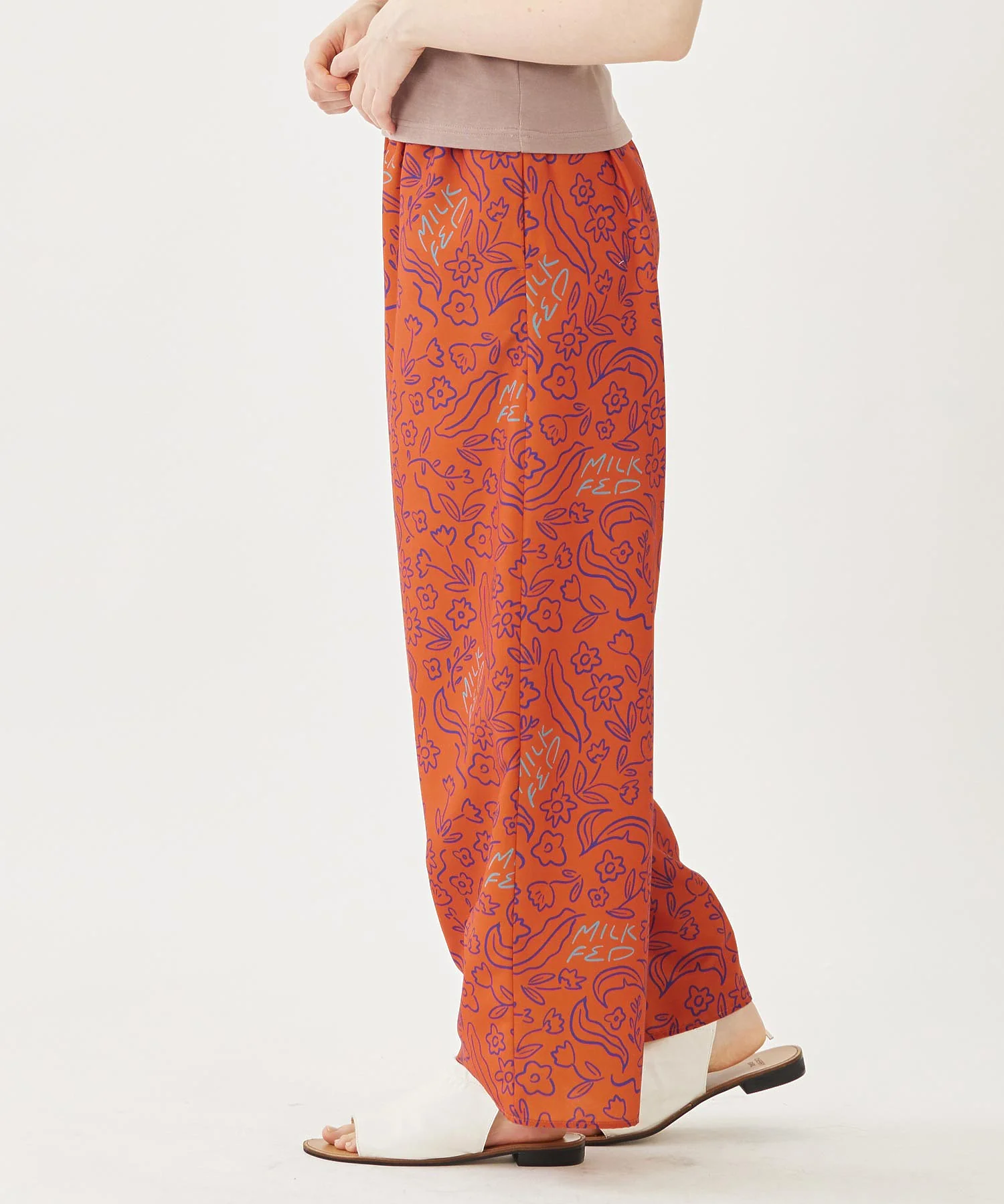 FLORAL WIDE PANTS - Image 5